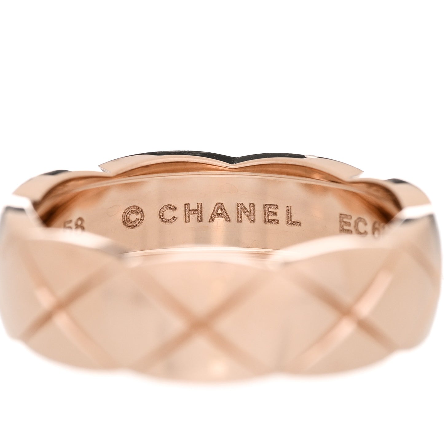 18K Beige Gold Small Coco Crush Ring 58 8.5