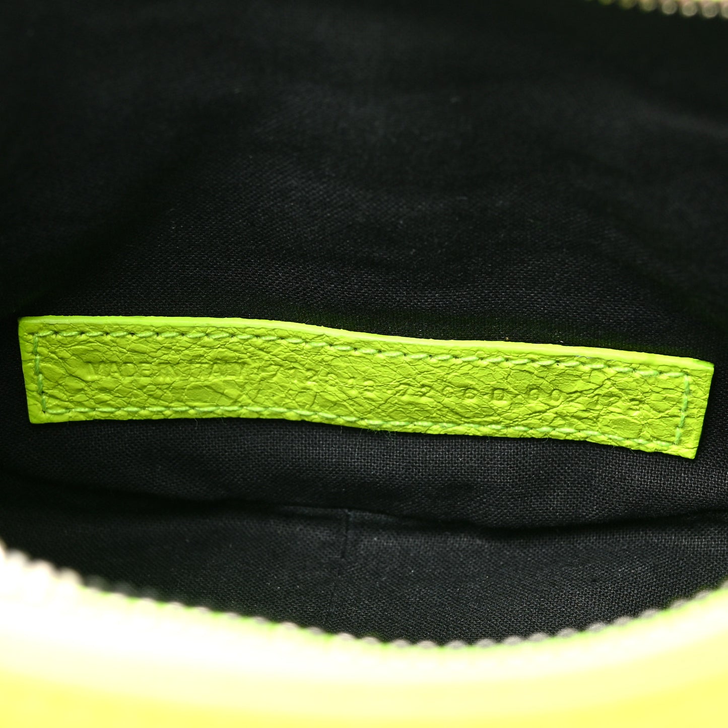 Agneau Arena Le Cagole Chain Shoulder Bag XS Fluo Yellow