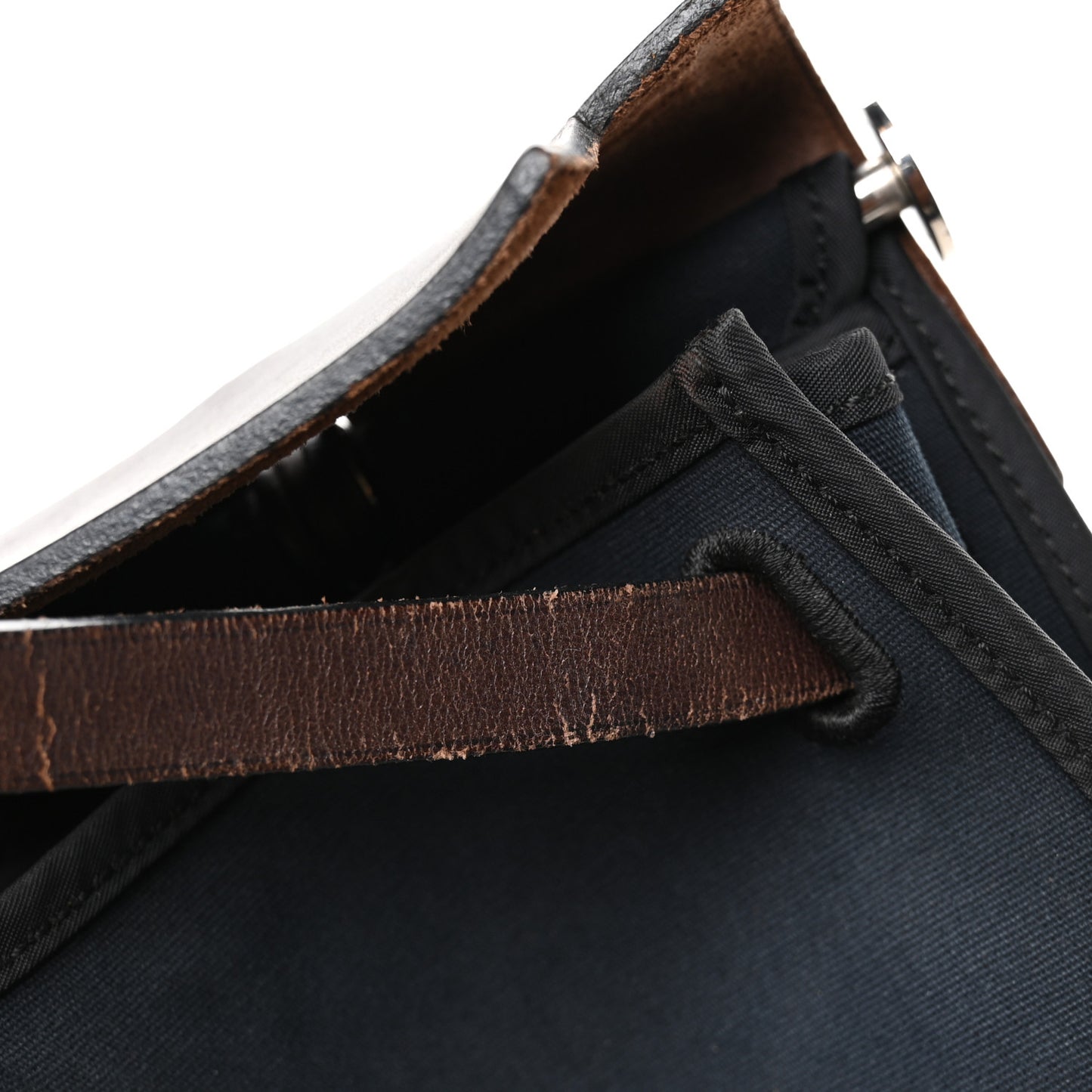 Military Toile Vache Hunter Herbag Zip 31 PM Bleu Marine Black Ebene