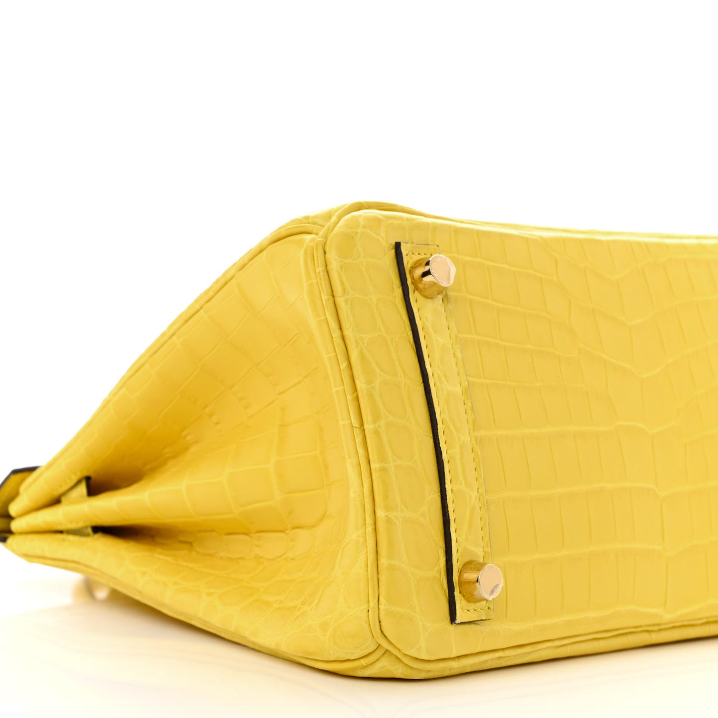 Matte Niloticus Crocodile Birkin 25 Mimosa