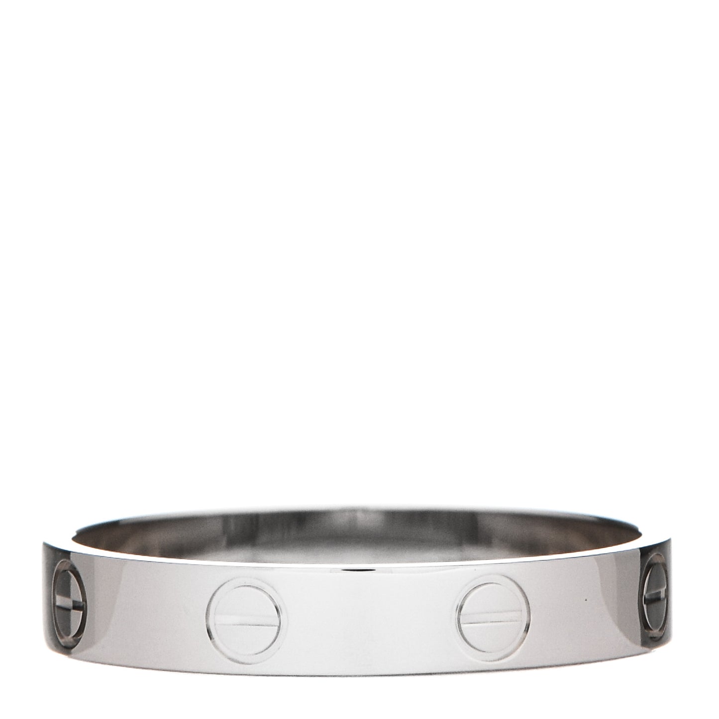 18K White Gold 3.5mm LOVE Wedding Band Ring 60 9