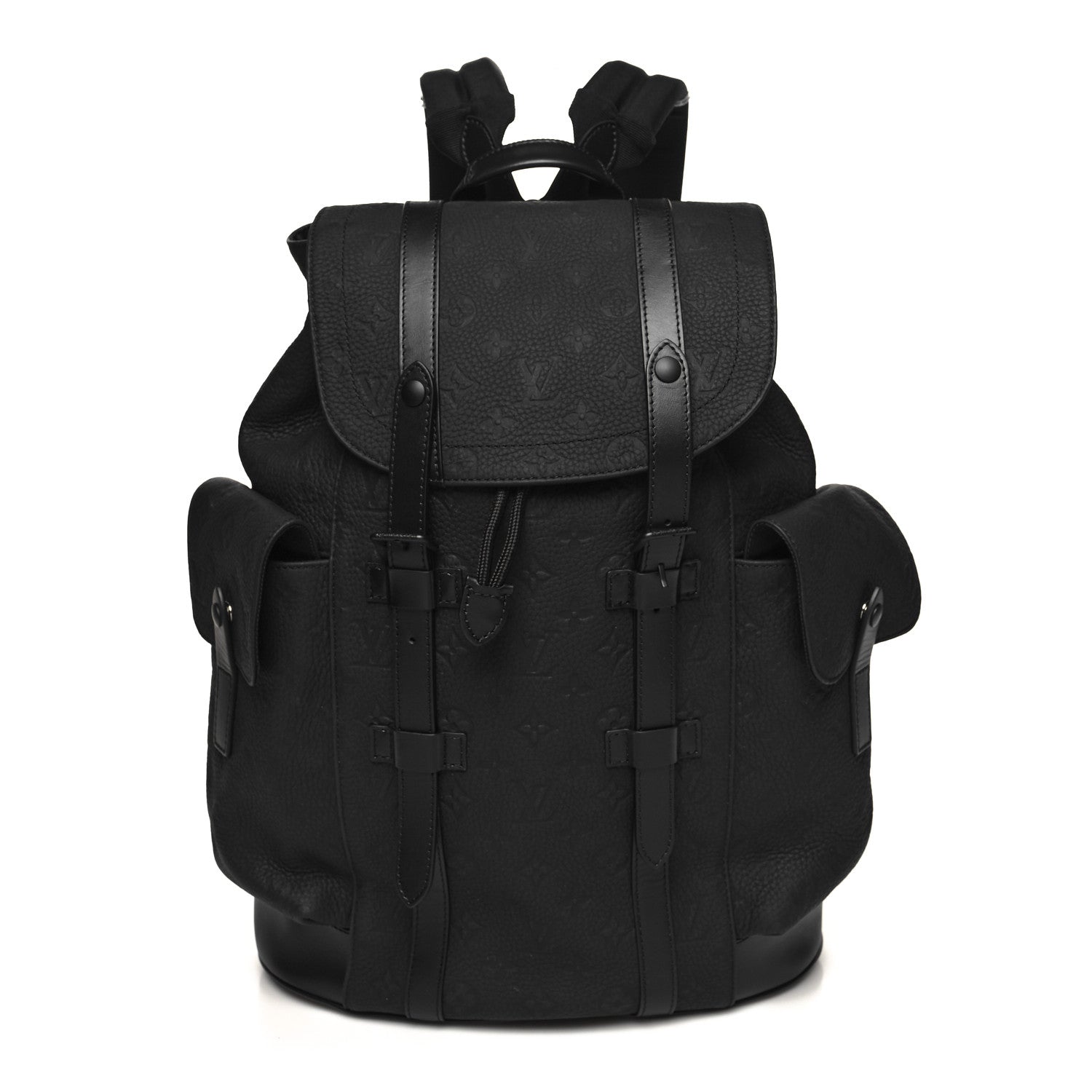 Louis Vuitton Taurillon Monogram Christopher MM Backpack Black 1 of 9