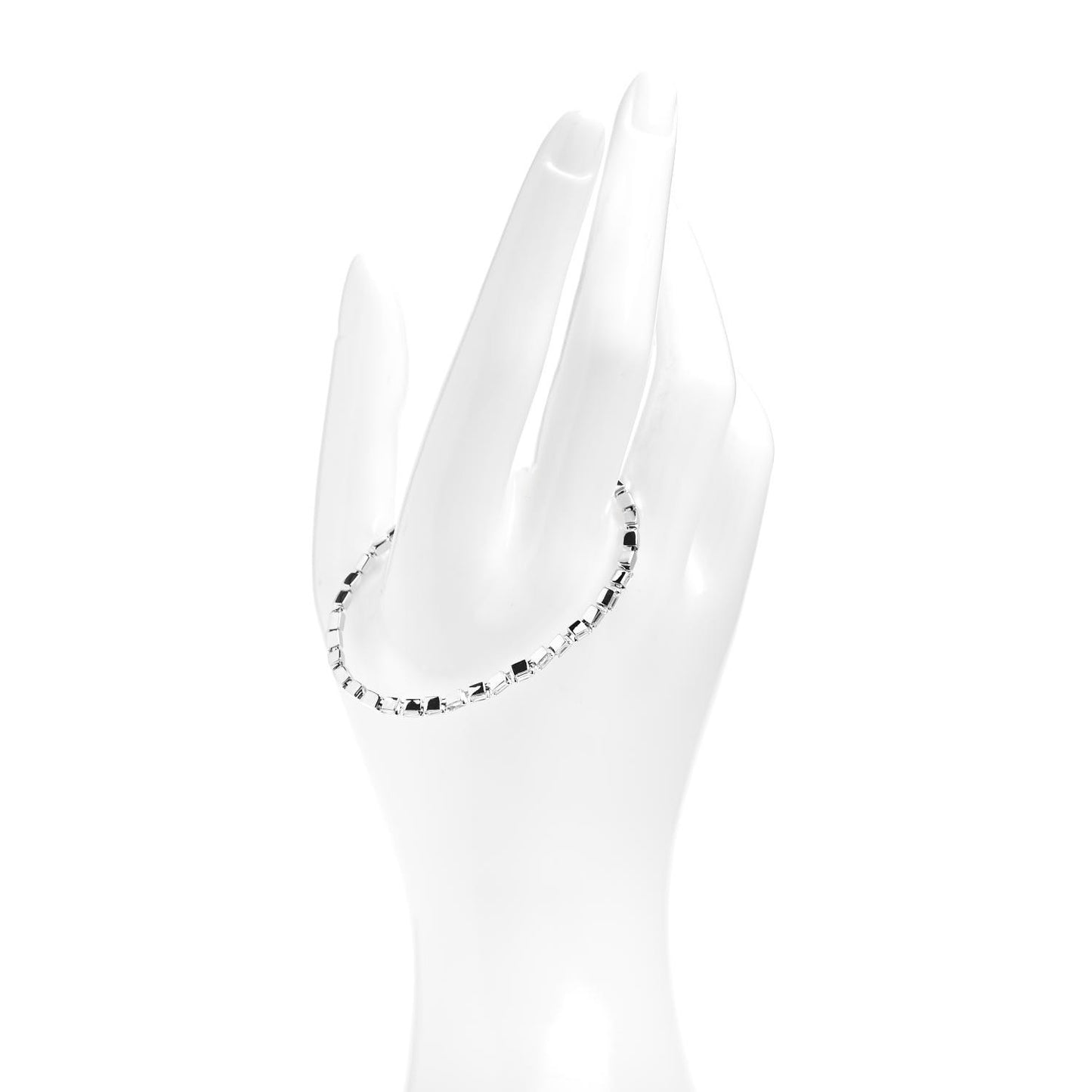 18K White Gold Diamond Fireworks Cuff Bracelet