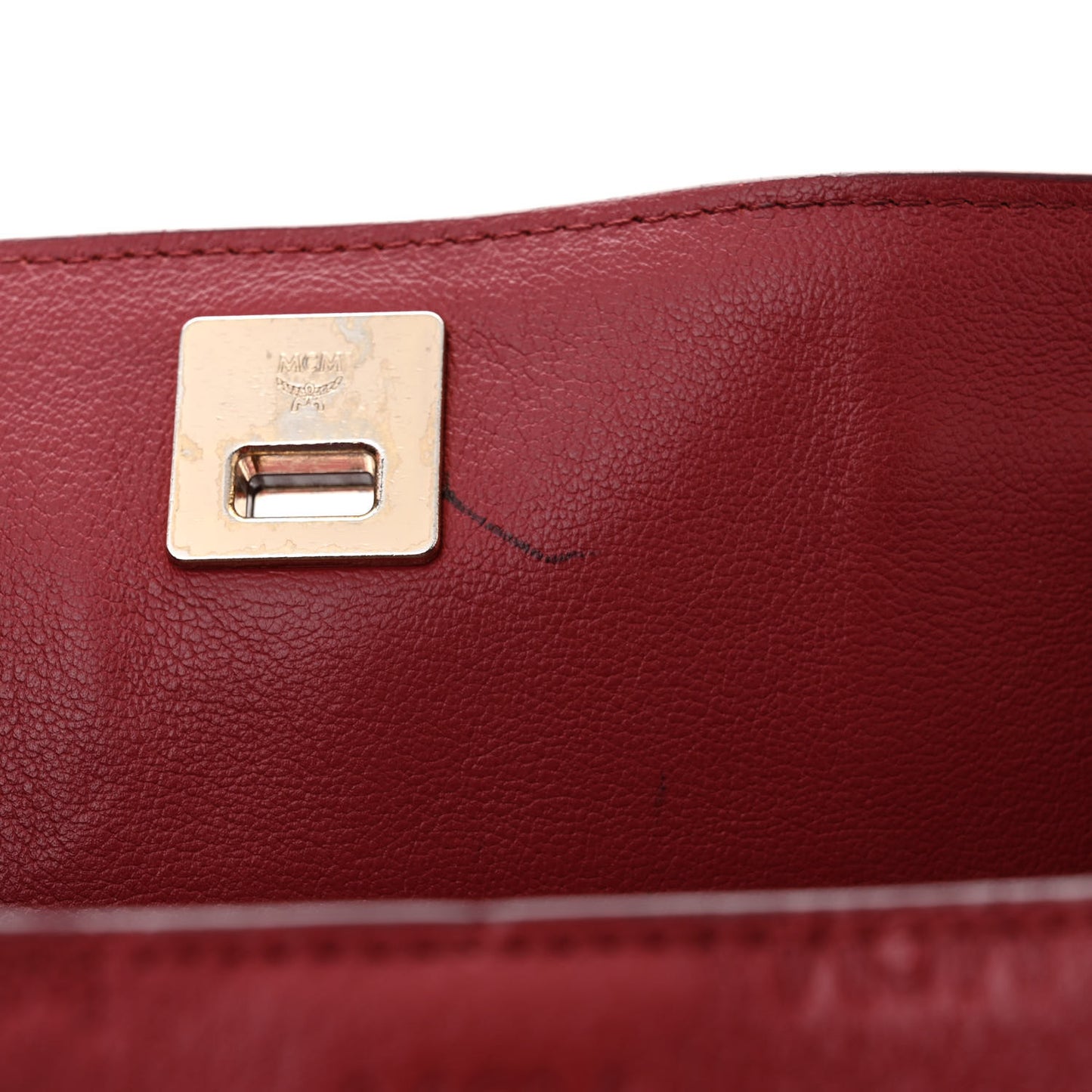 Calfskin Ottomar Monogram Large Essential Tote Red