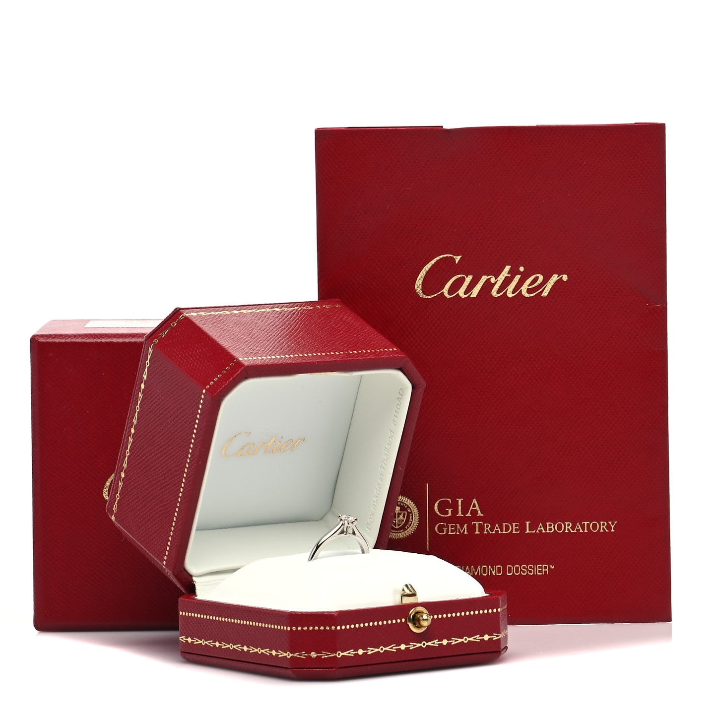 Platinum Diamond .19ct Solitaire Engagement Ring 49 4.75