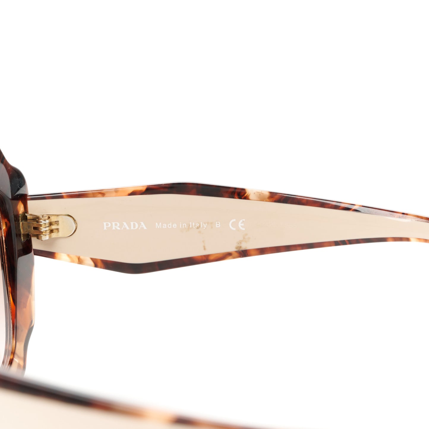 Acetate Square Sunglasses SPR 16Y Havana Beige
