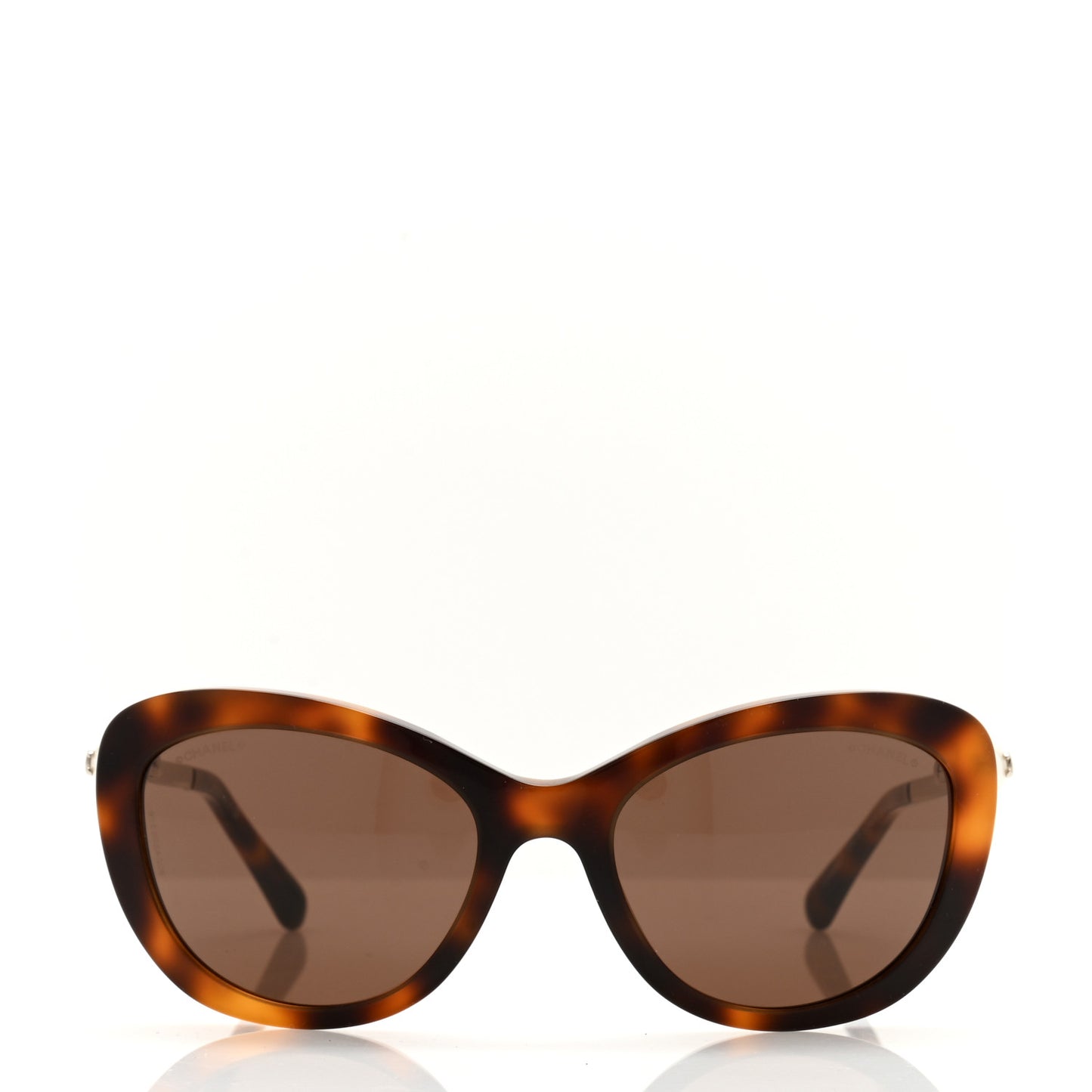 Acetate Pearl Polarized Cat Eye Sunglasses 5340-H Tortoise