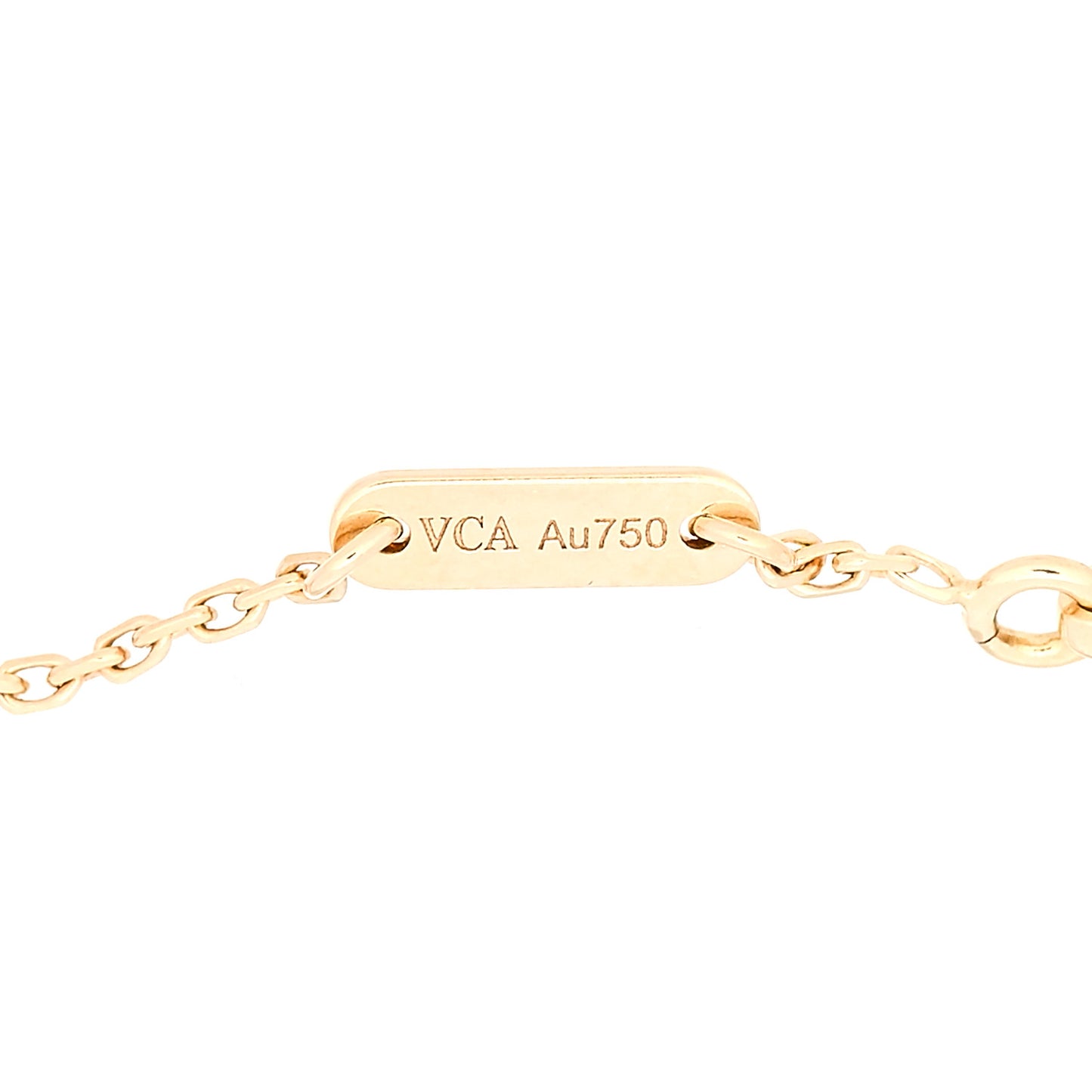 18K Yellow Gold Mother of Pearl Sweet Alhambra Bracelet
