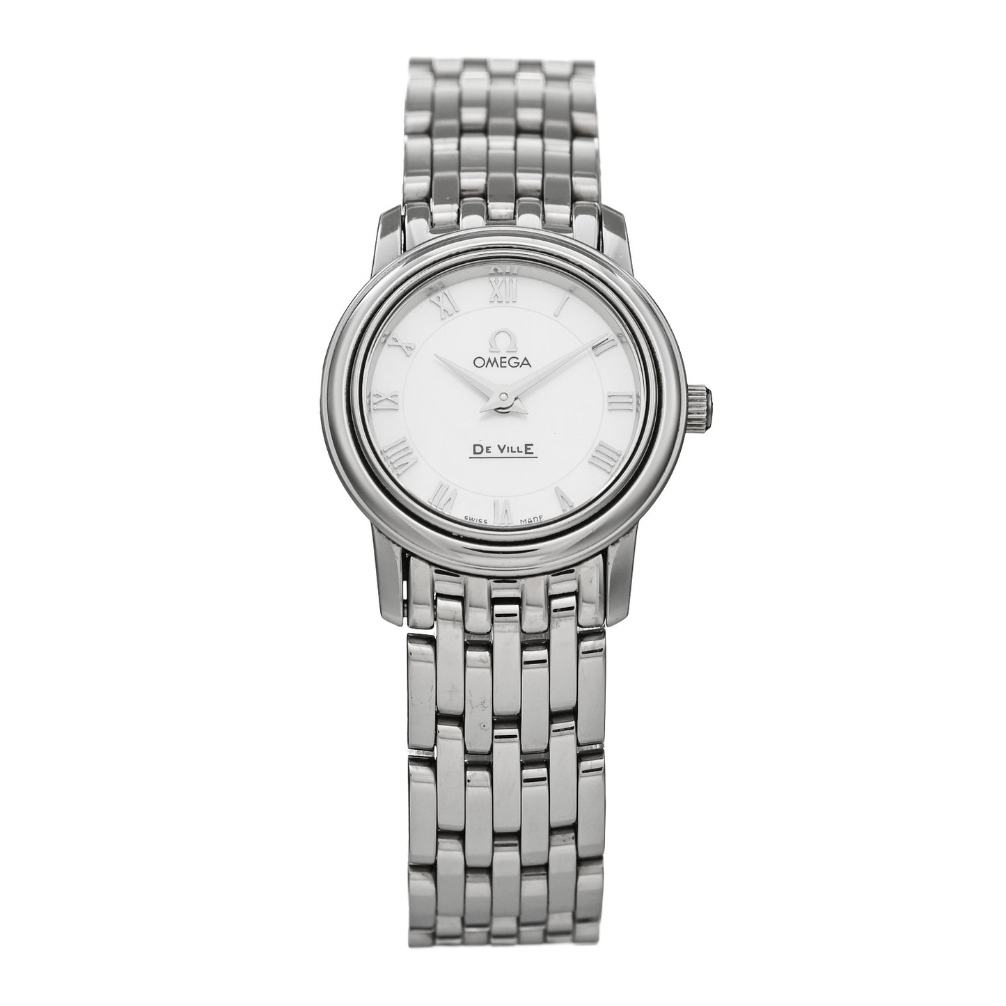 Stainless Steel Mother of Pearl 22mm De Ville Quartz Watch 4570.71.00