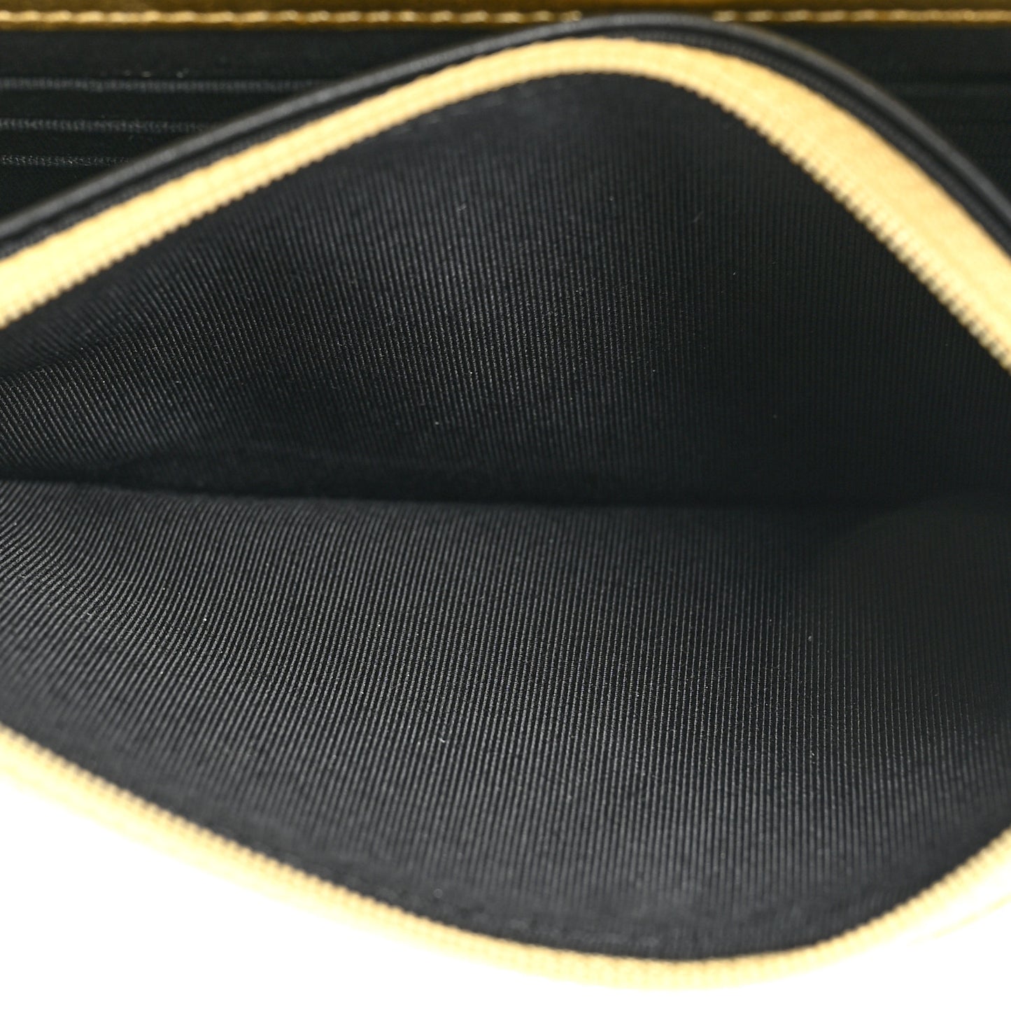 Metallic Calfskin Crocodile Embossed Cocodile Wallet On Chain WOC Gold