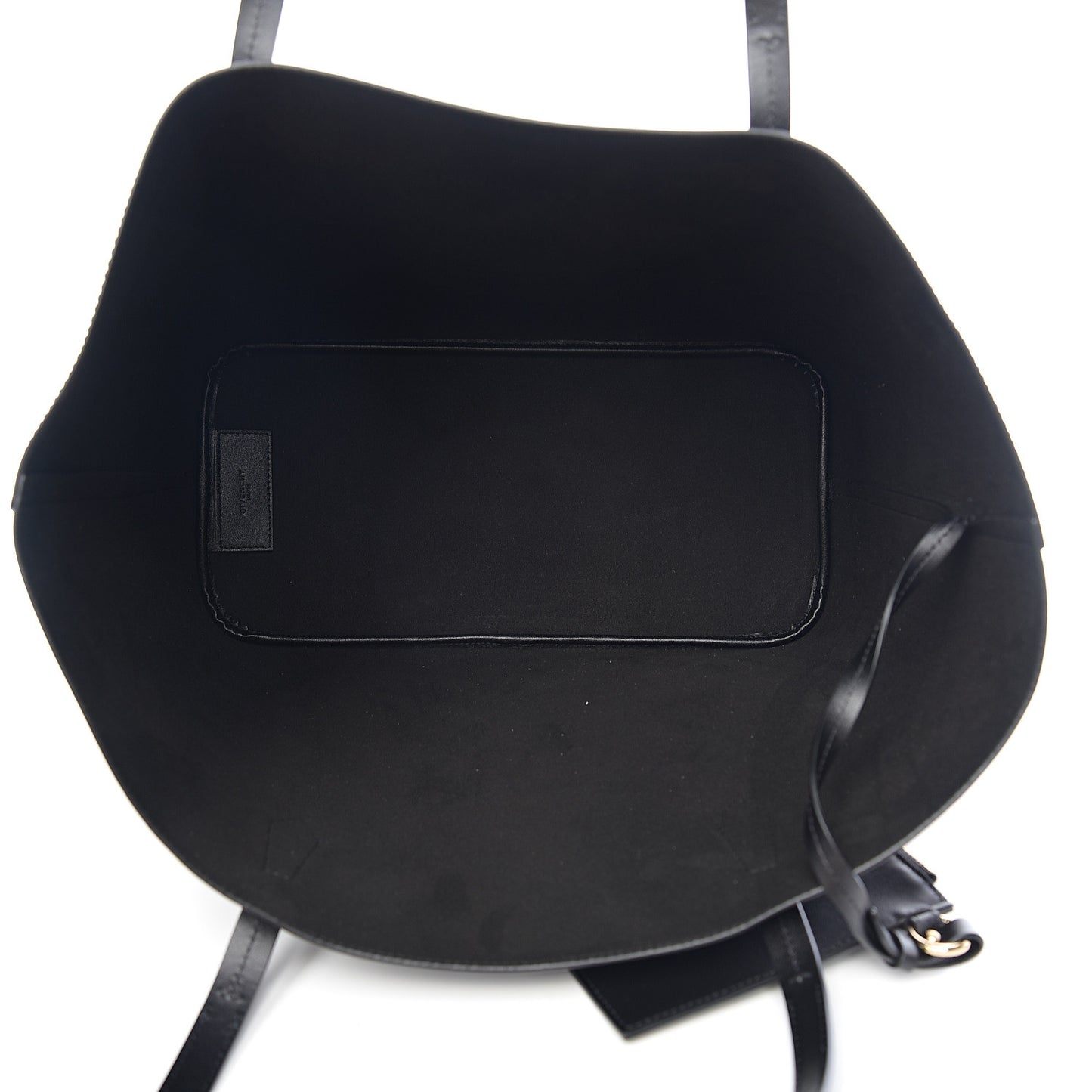 Smooth Calfskin Logo Chain Wing Shopper Tote Black Pink