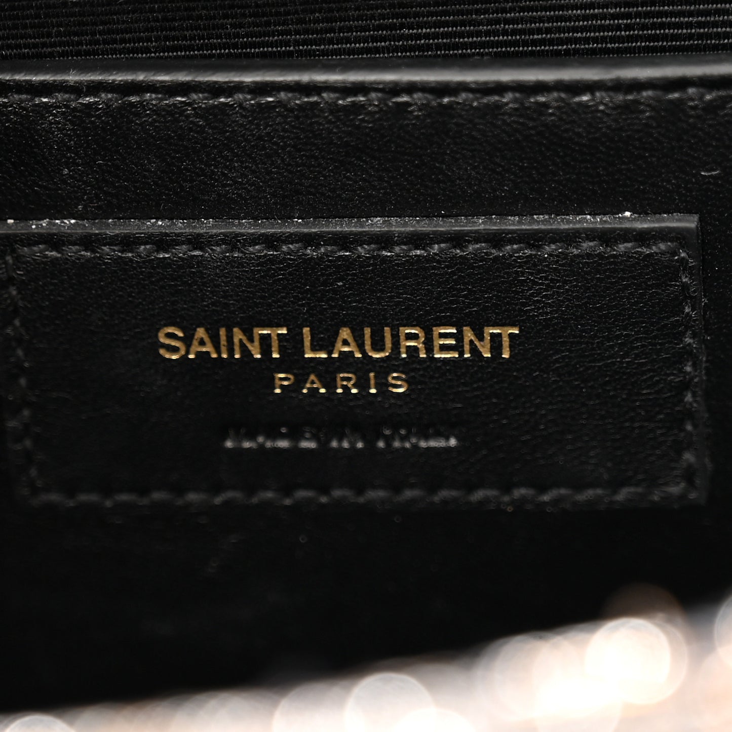 Metallic Canvas Woven Classic Monogram Kate Tassel Clutch Ciad Argento