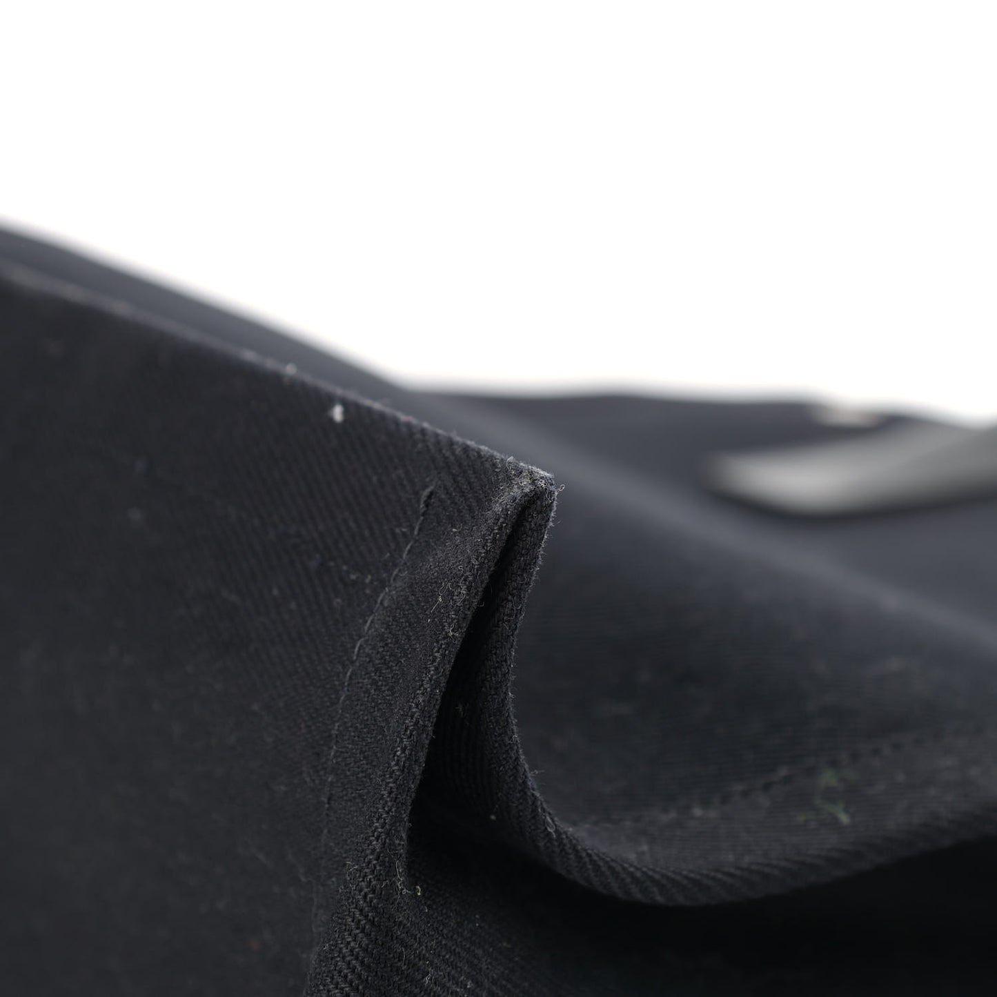 Linen Calfskin Rive Gauche North South Tote Black