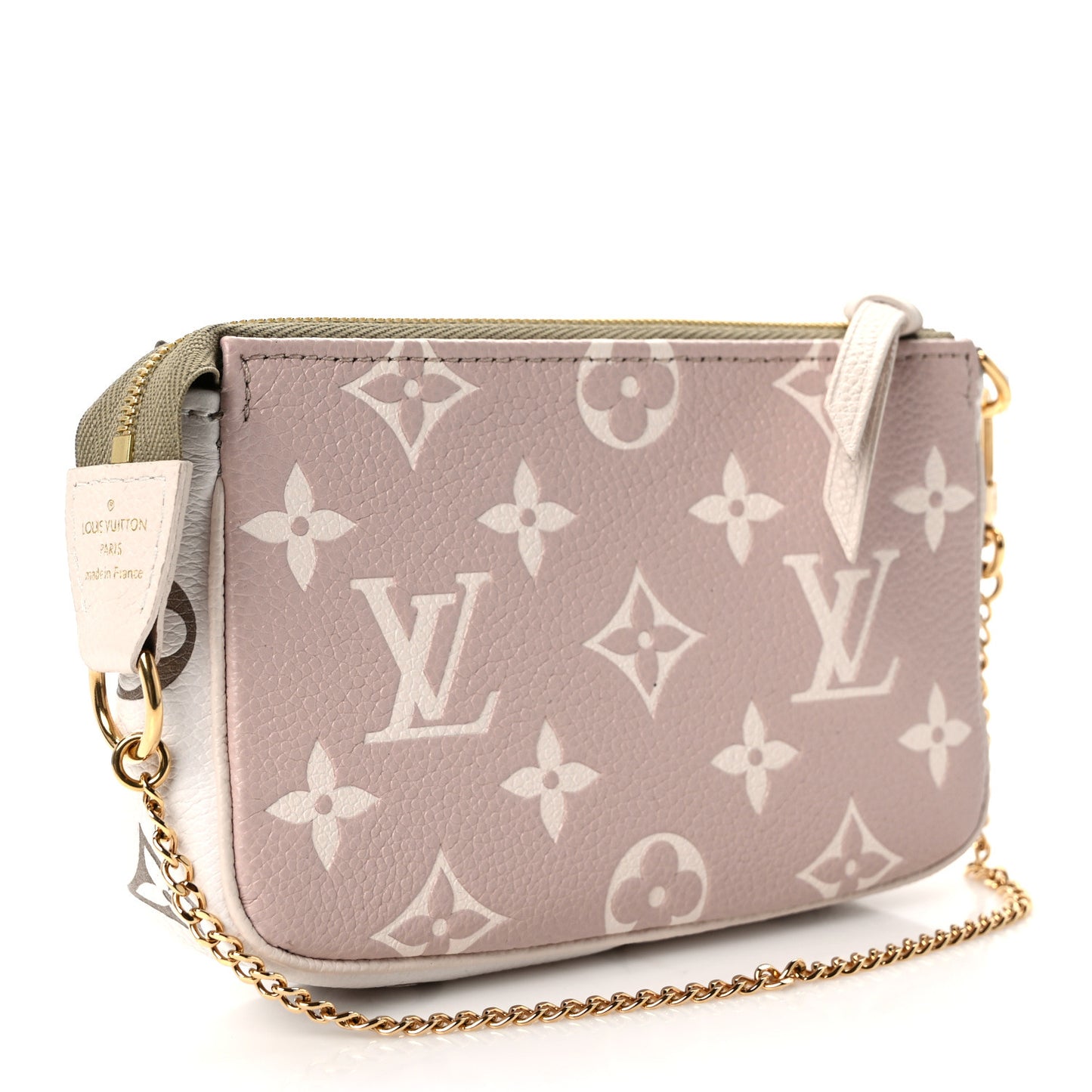 Empreinte Spring in the City Mini Pochette Accessories Kaki Beige Cream