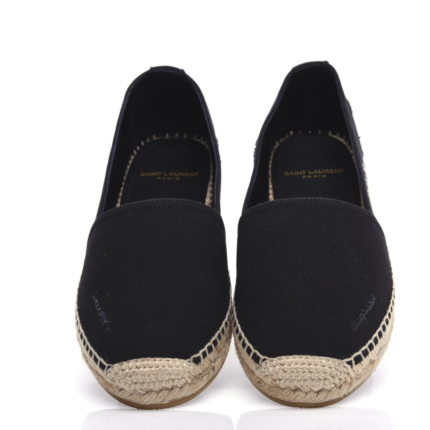 Canvas Elba Logo Embroidered Espadrilles 35 Black
