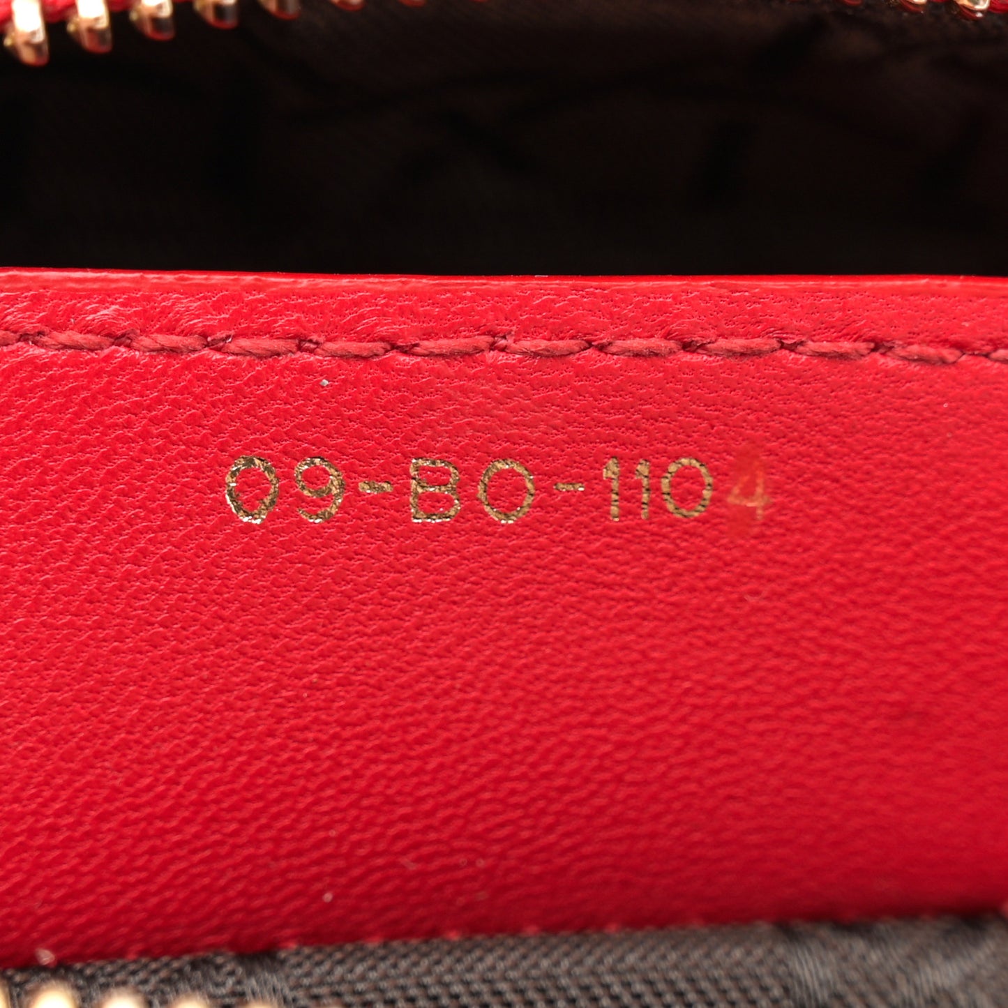Lambskin Cannage Medium Lady Dior Red