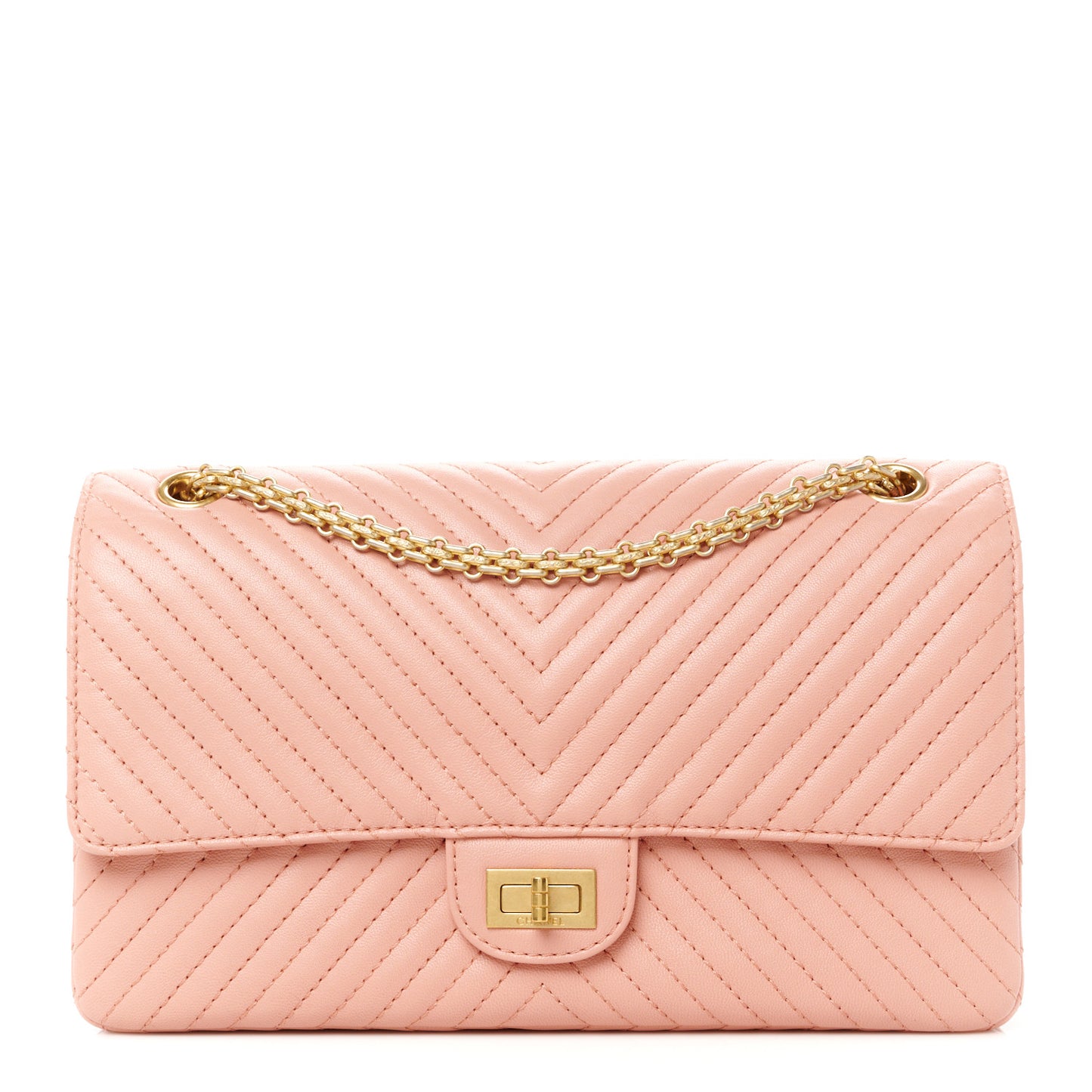 Sheepskin Chevron Quilted 2.55 Reissue 226 Flap Light Pink