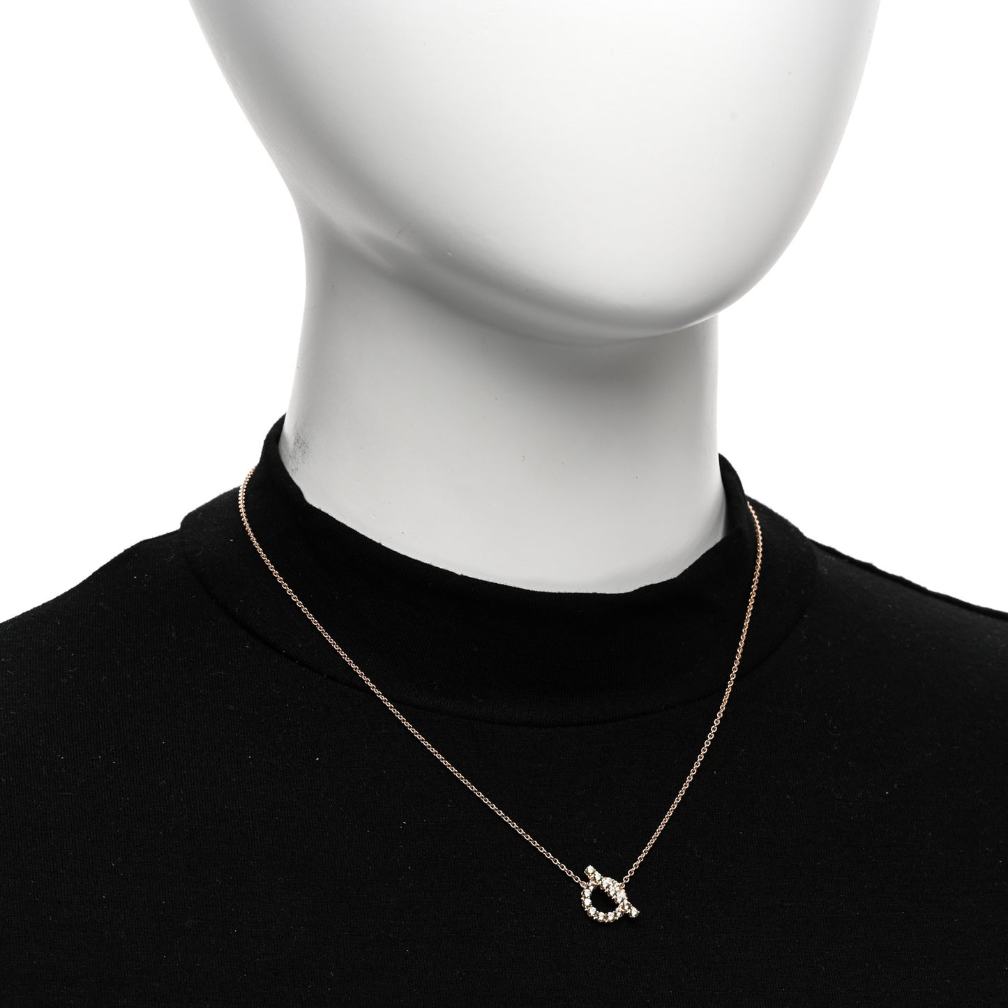 18K Rose Gold Green Sapphire Finesse Pendant Necklace