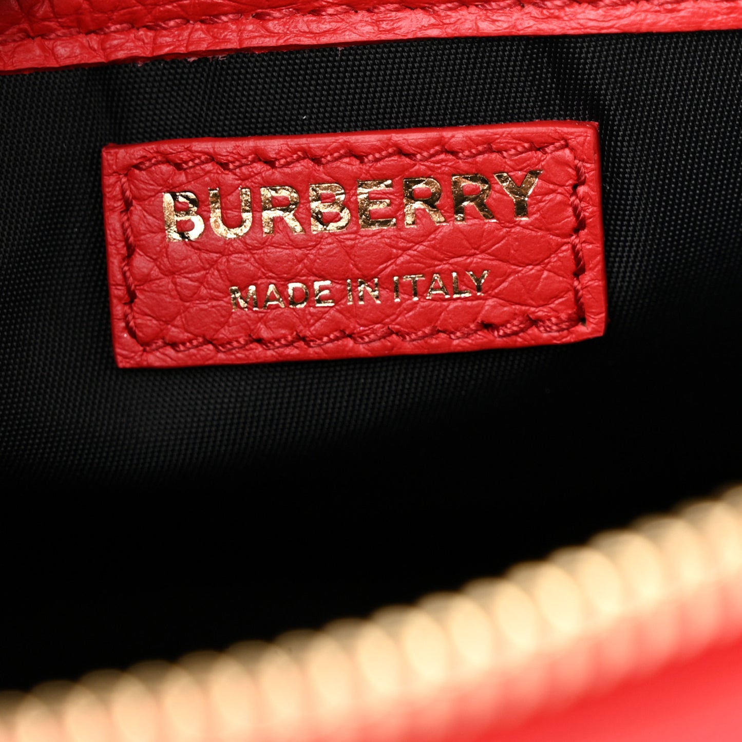 Calfskin Monogram Embossed Small Elongated Camera Bag Red