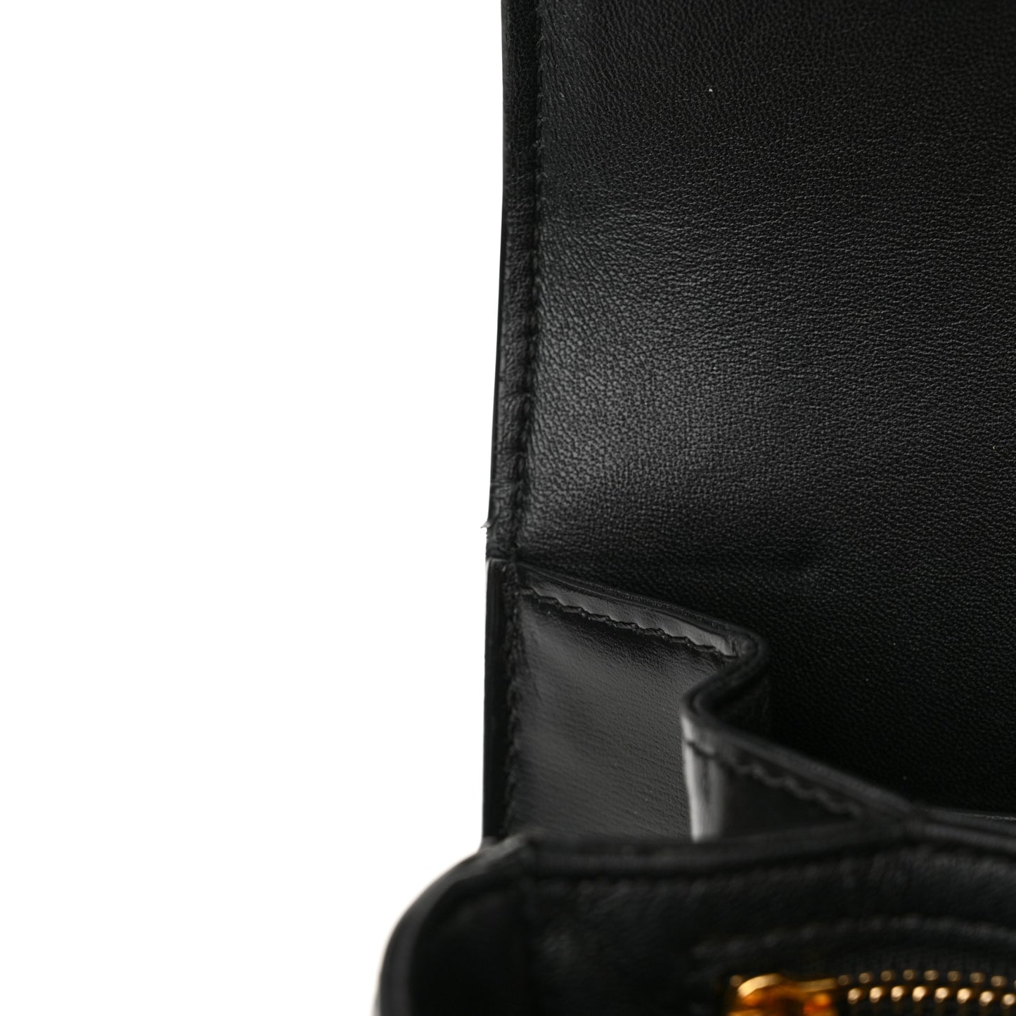 Shiny Calfskin Large Triomphe Black