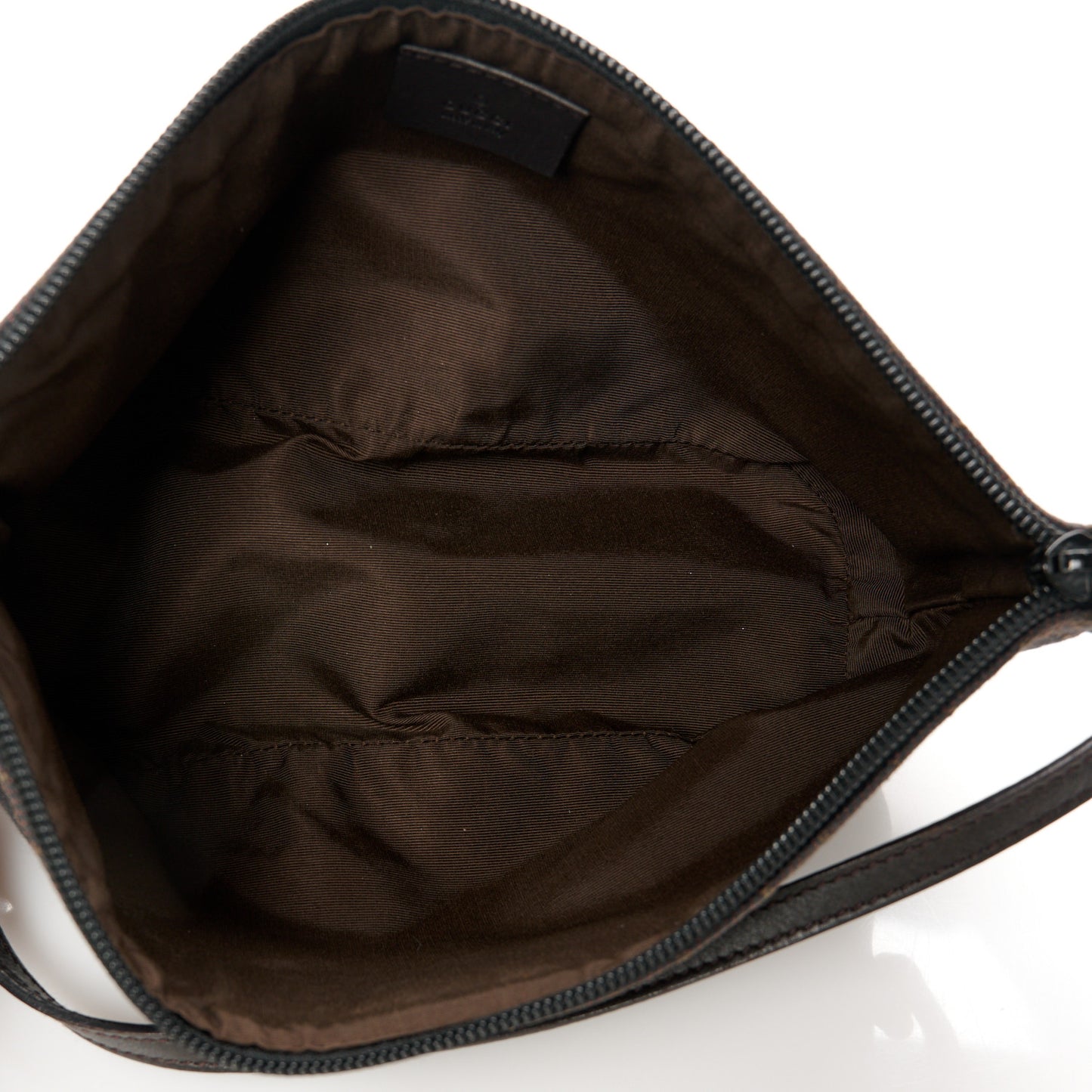 Denim Monogram Boat Pochette Dark Brown