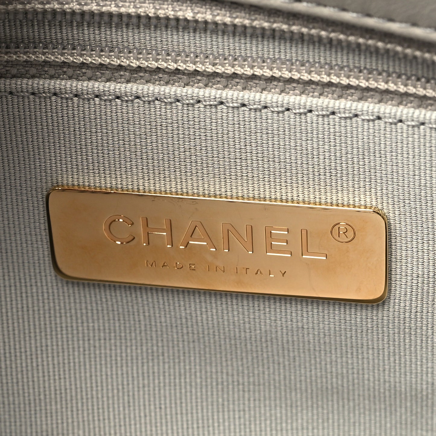 Lambskin Quilted Large Chanel 19 Flap Grey