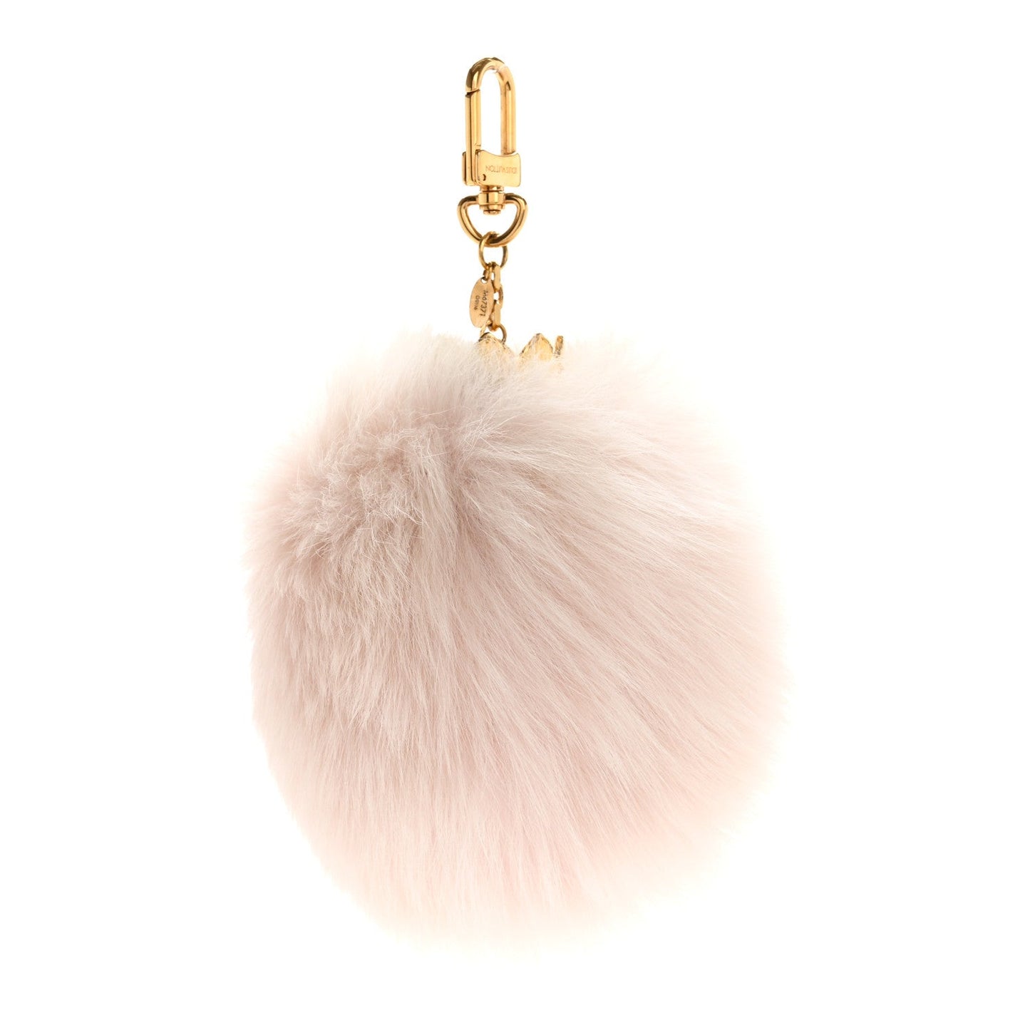 Fuzzy Bubble Bag Charm Light Pink