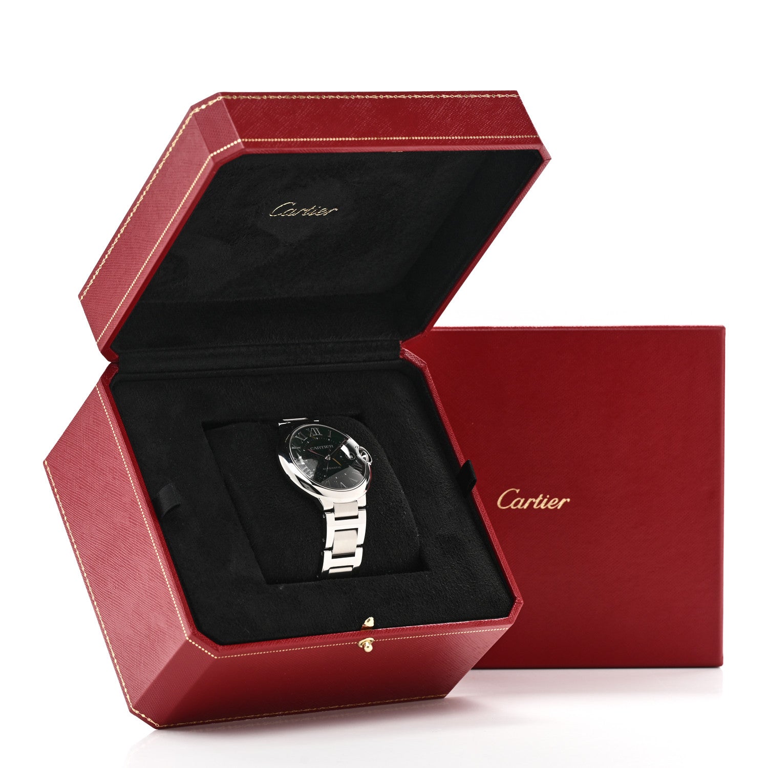 Cartier Stainless Steel 40mm Ballon Bleu De Cartier Automatic Watch Green 5 of 5