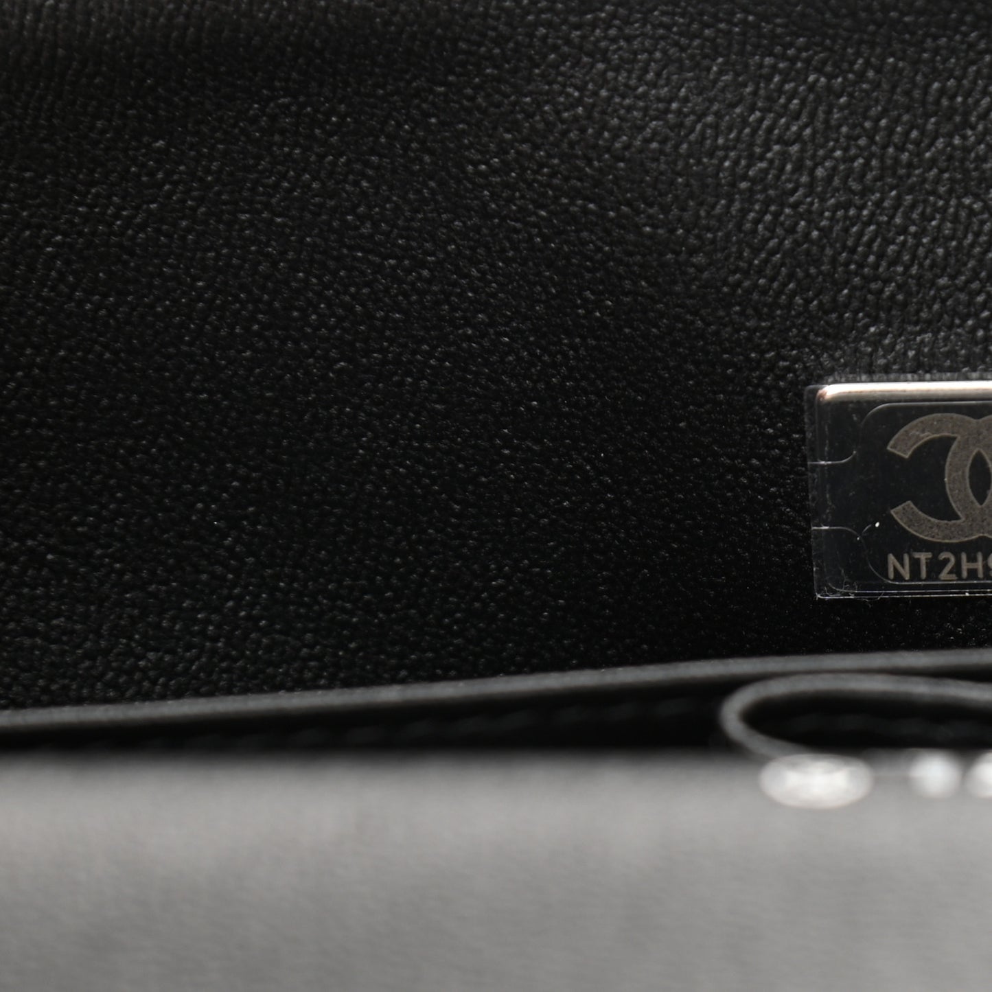 Calfskin Quilted Ombre Medium Double Flap Black