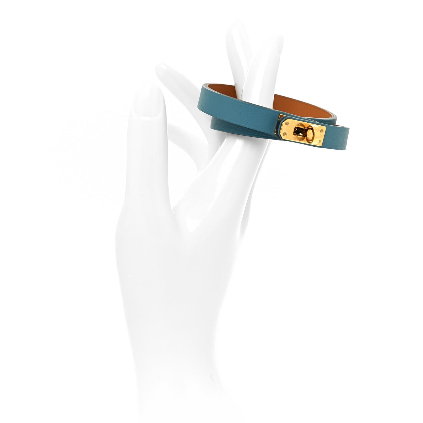 Swift Kelly Double Tour Bracelet T3 Bleu Paon