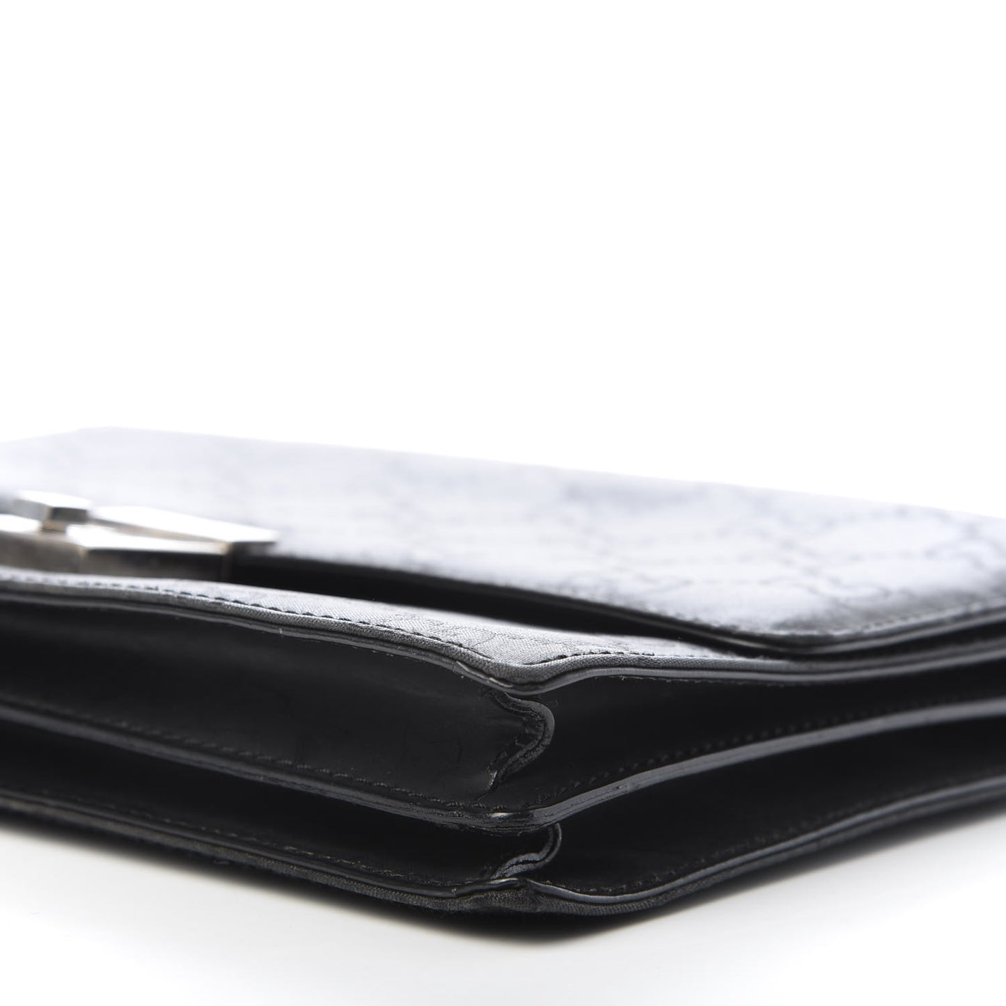 Monogram Wristlet Clutch Black