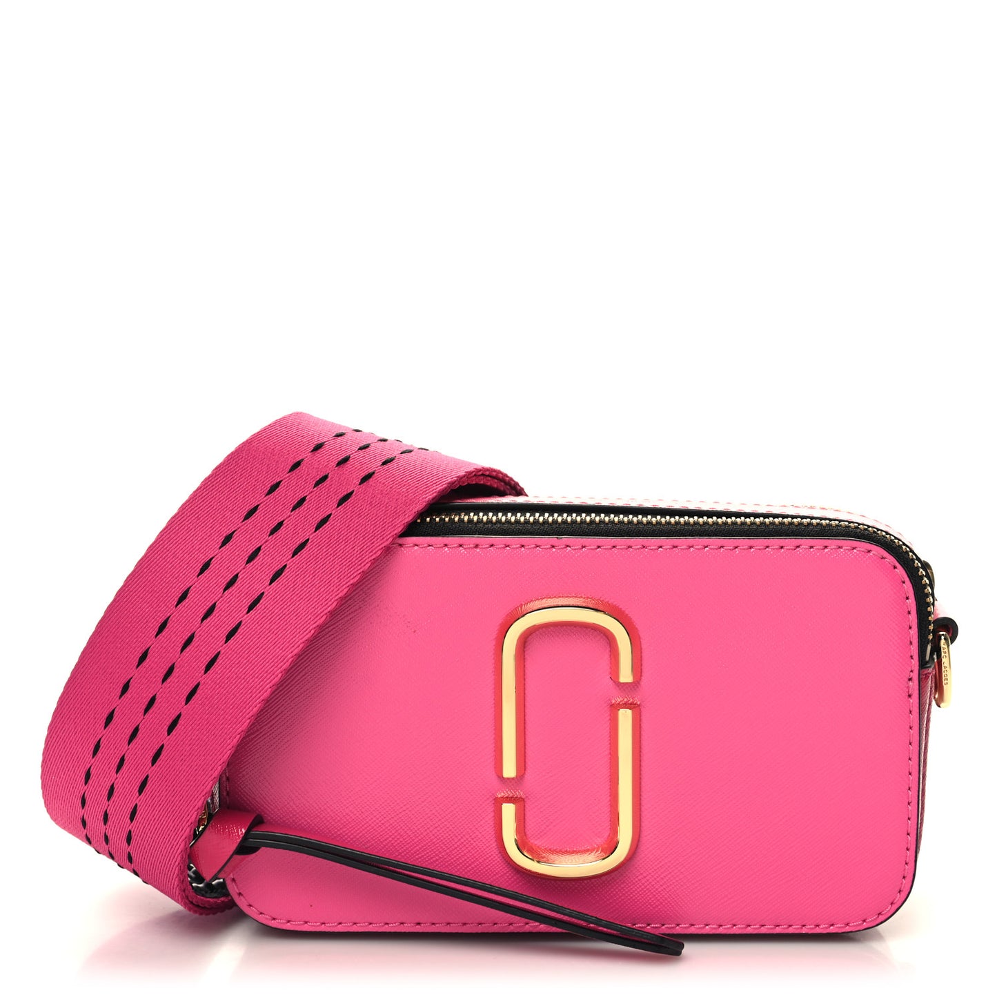Saffiano Small Snapshot Camera Bag Pink