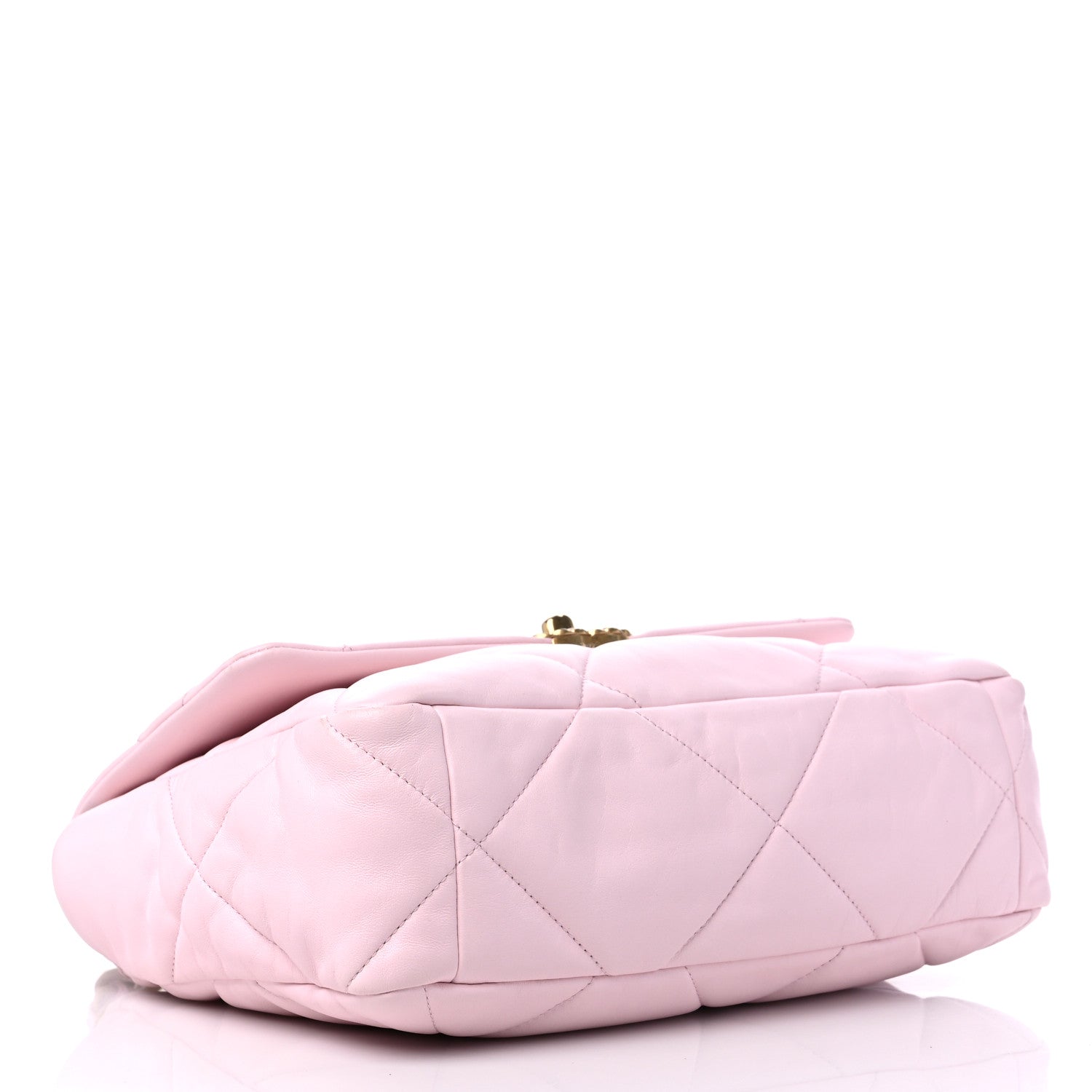 Chanel Lambskin Quilted Large Chanel 19 Flap Light Pink 4 of 9