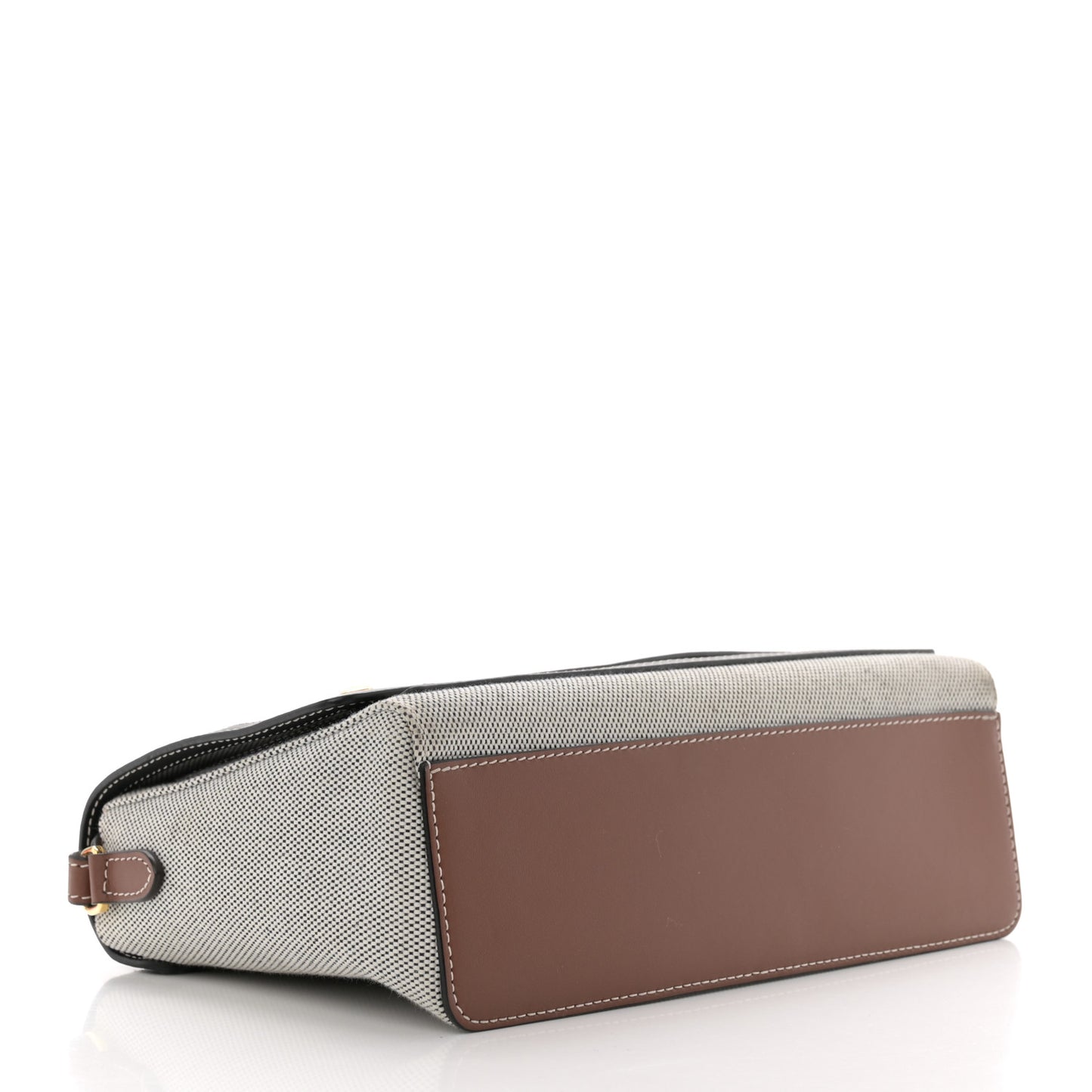 Canvas Horseferry Print Note Crossbody Bag Grey Black