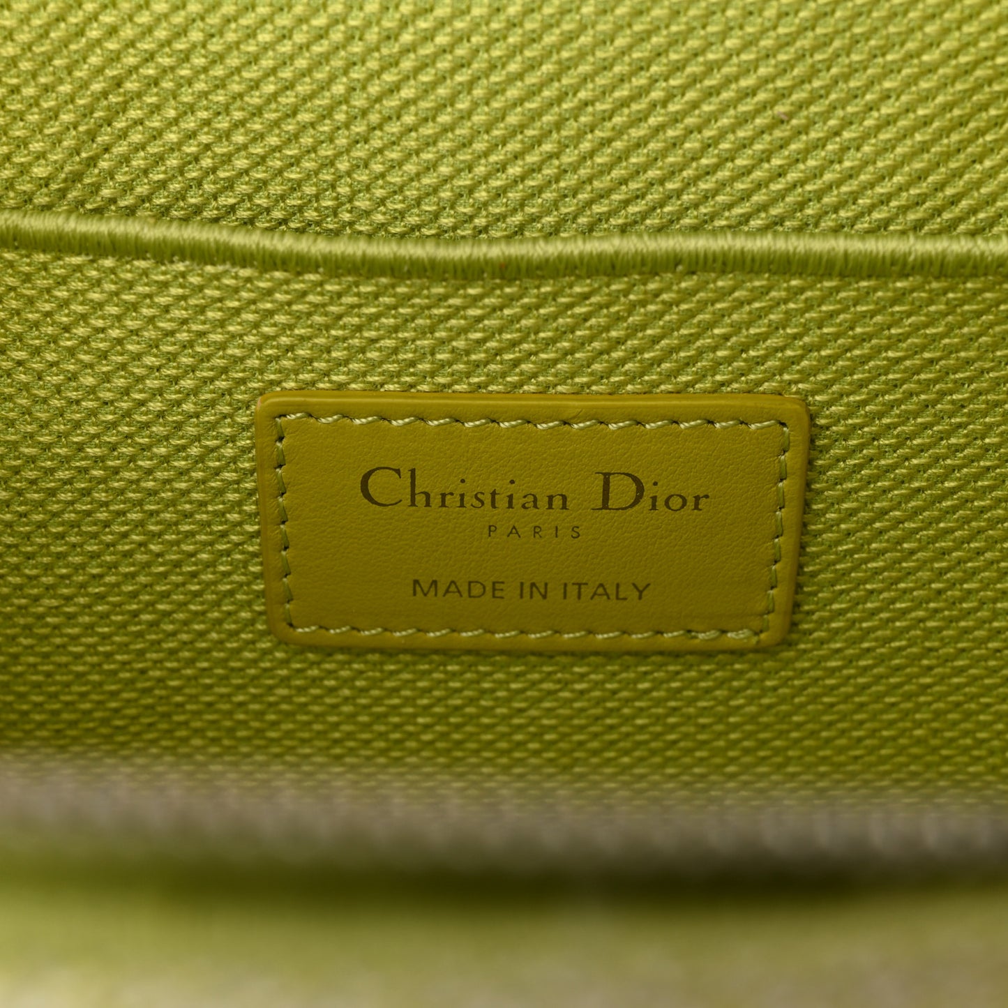 Canvas Embroidered Toile De Jouy Small Travel Vanity Case Green