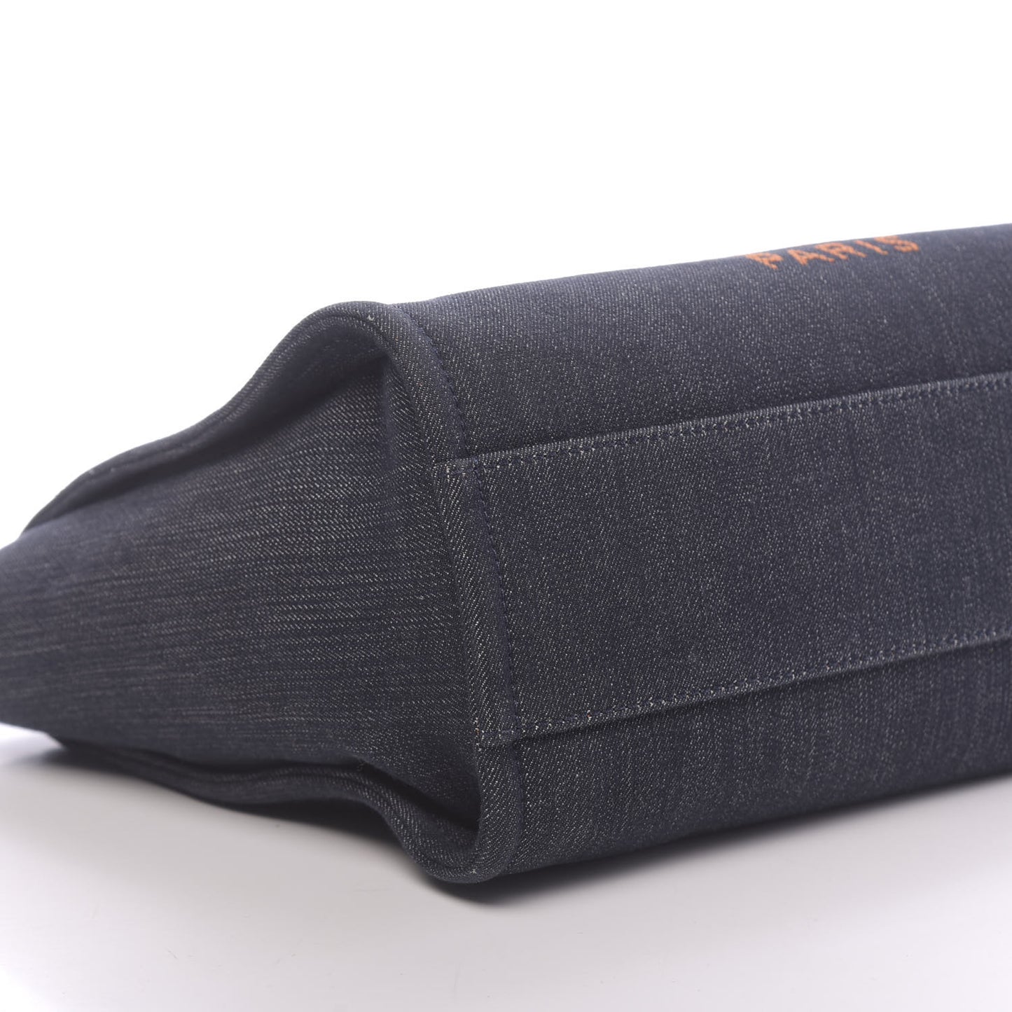 Denim Small Deauville Tote Blue Orange