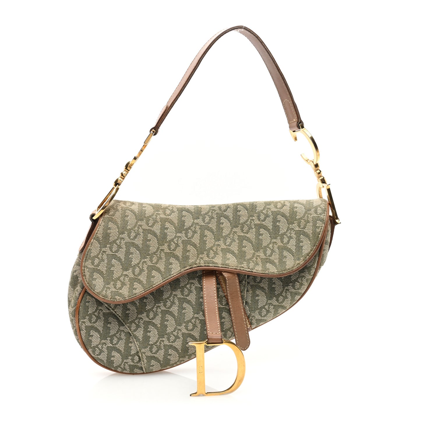 Monogram Saddle Bag Green