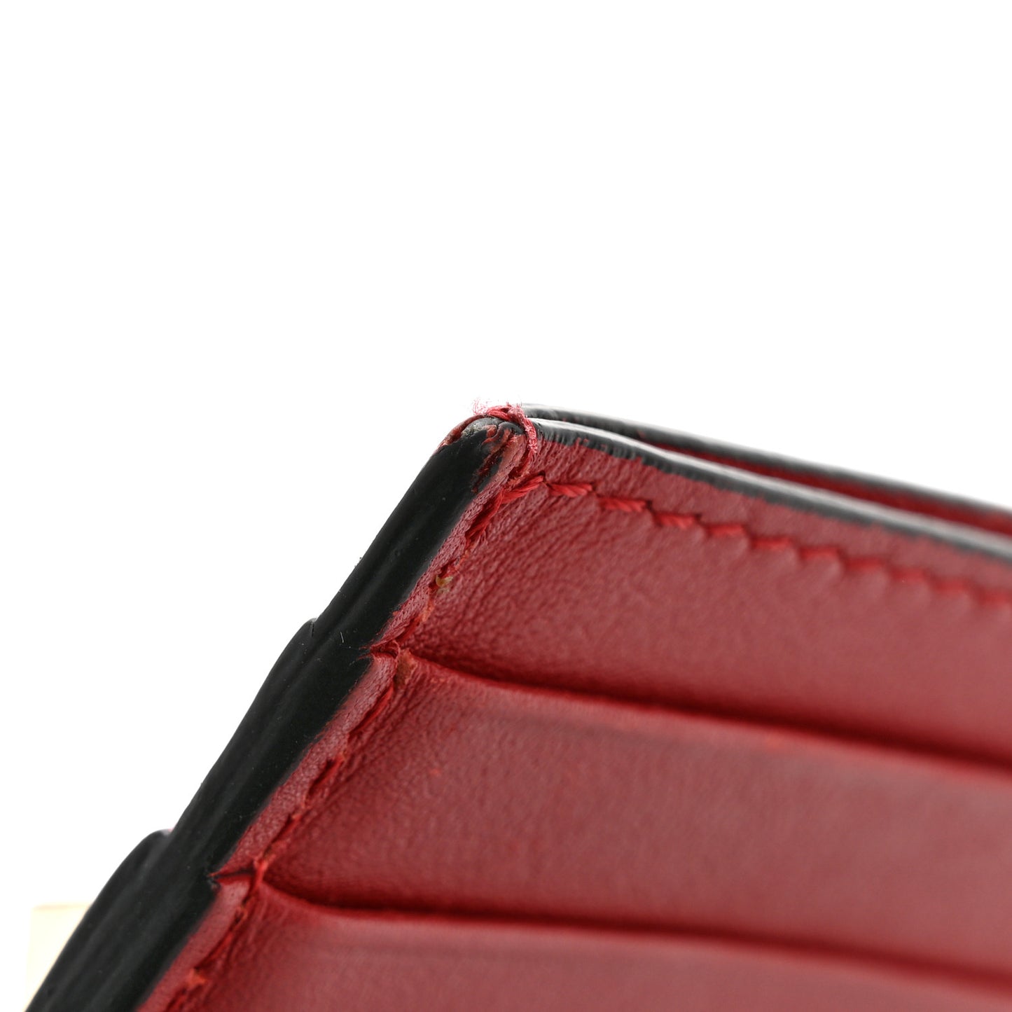 Vitello Rockstud Card Holder Rosso Valentino