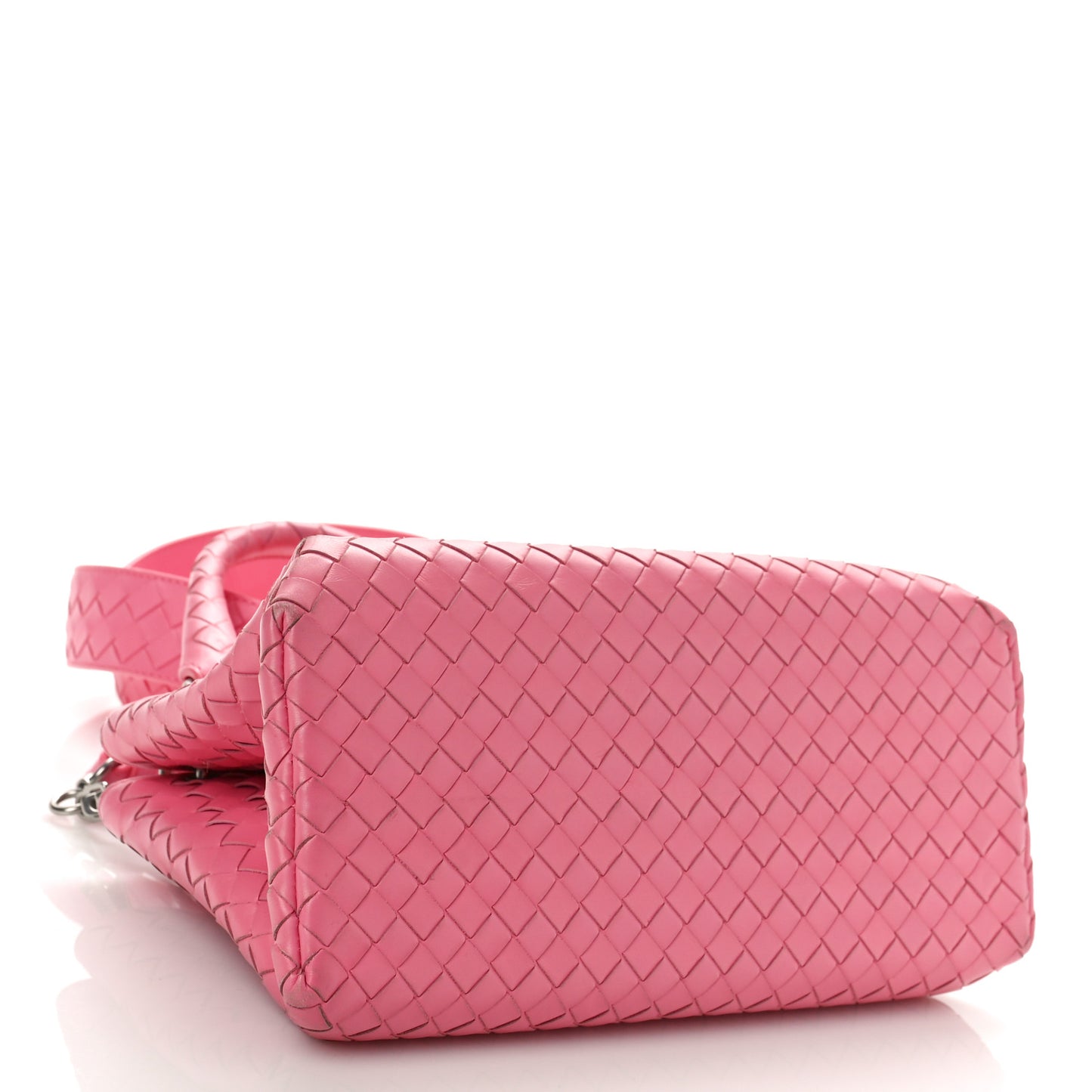 Calfskin Intrecciato Mini Roma Pink