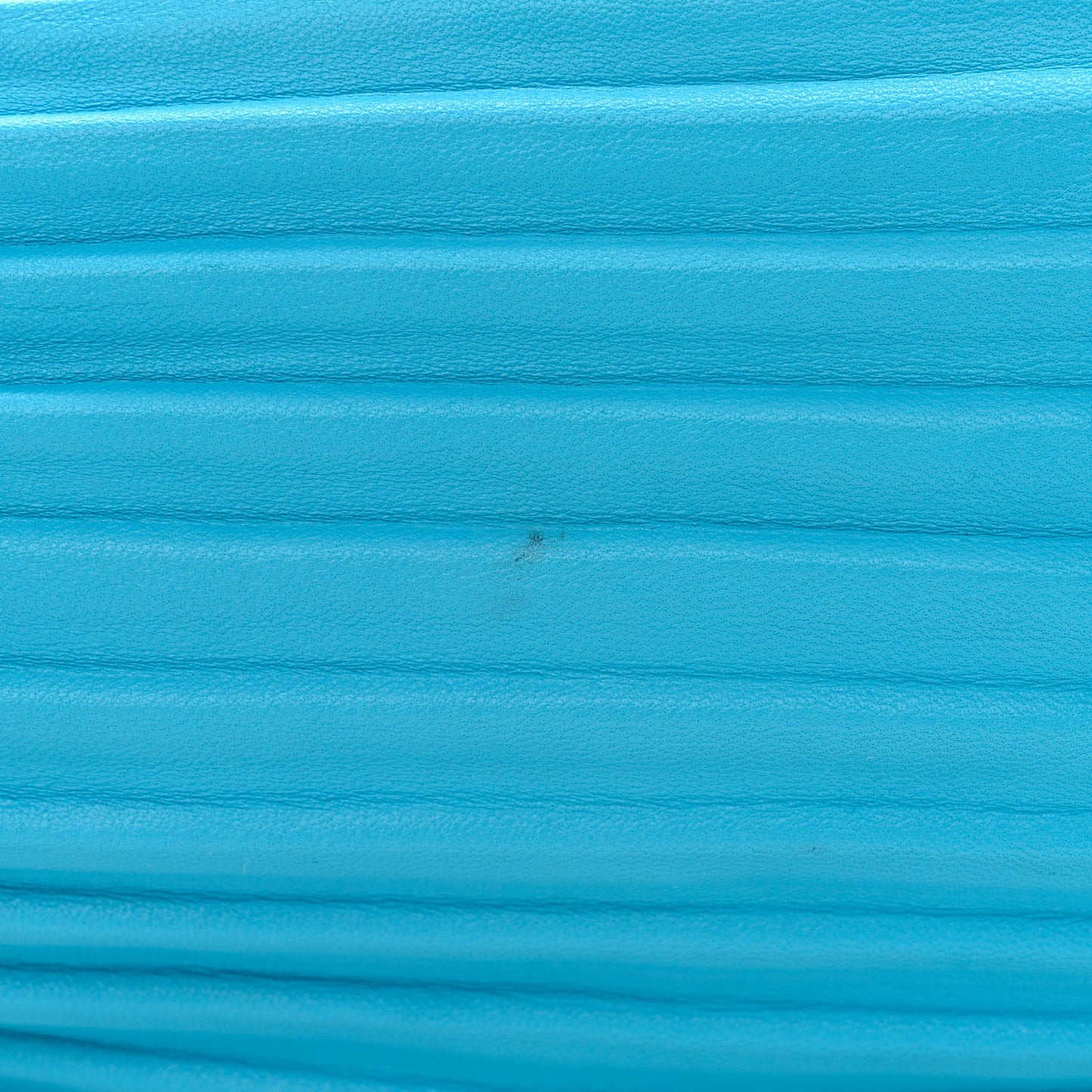 Lambskin Pleated Bracelet Pouch Shoulder Bag Turquoise