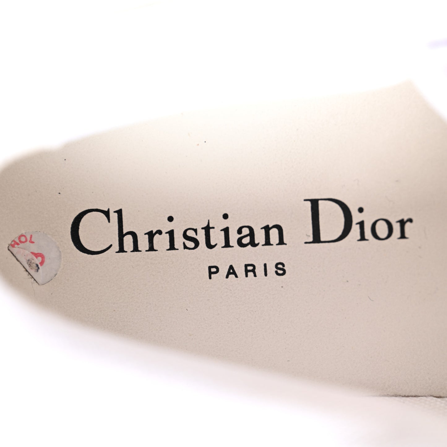Calfskin Technical Fabric Dior Addict D Butterfly Low Top Sneakers 38 Multicolor