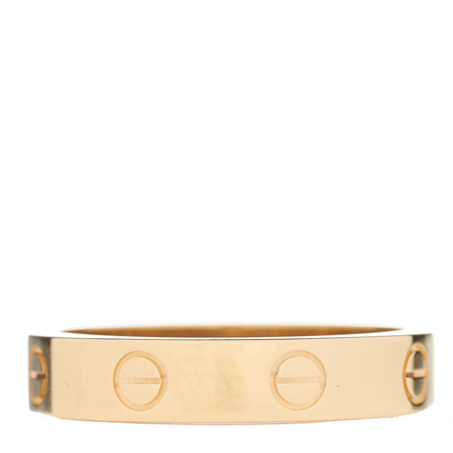 18K Yellow Gold Diamond 4mm LOVE Wedding Band Ring 54 6.75
