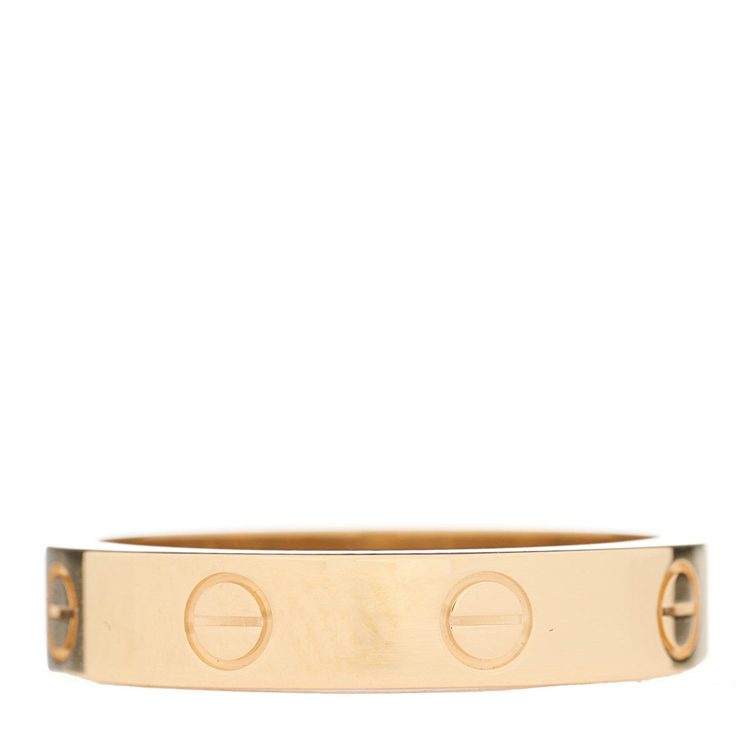 Cartier 18K Yellow Gold Diamond 4mm LOVE Wedding Band Ring 54 6.75 2 of 3
