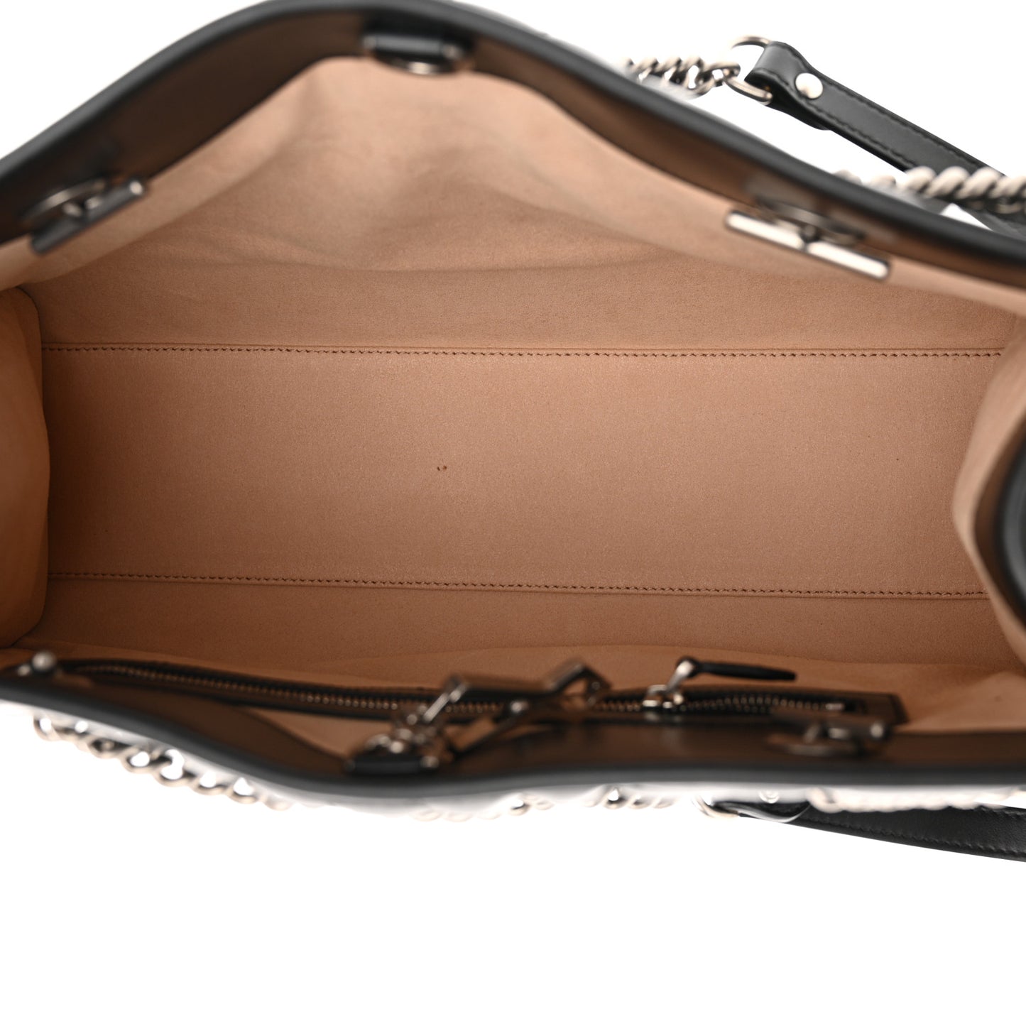 Calfskin Matelasse Aria Medium GG Marmont Shoulder Tote Black