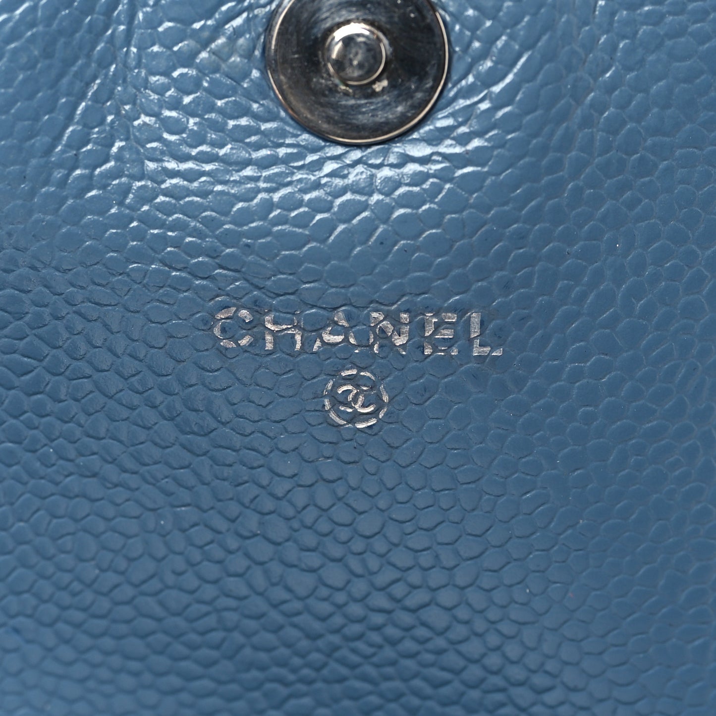 Caviar Half Moon Wallet On Chain WOC Blue