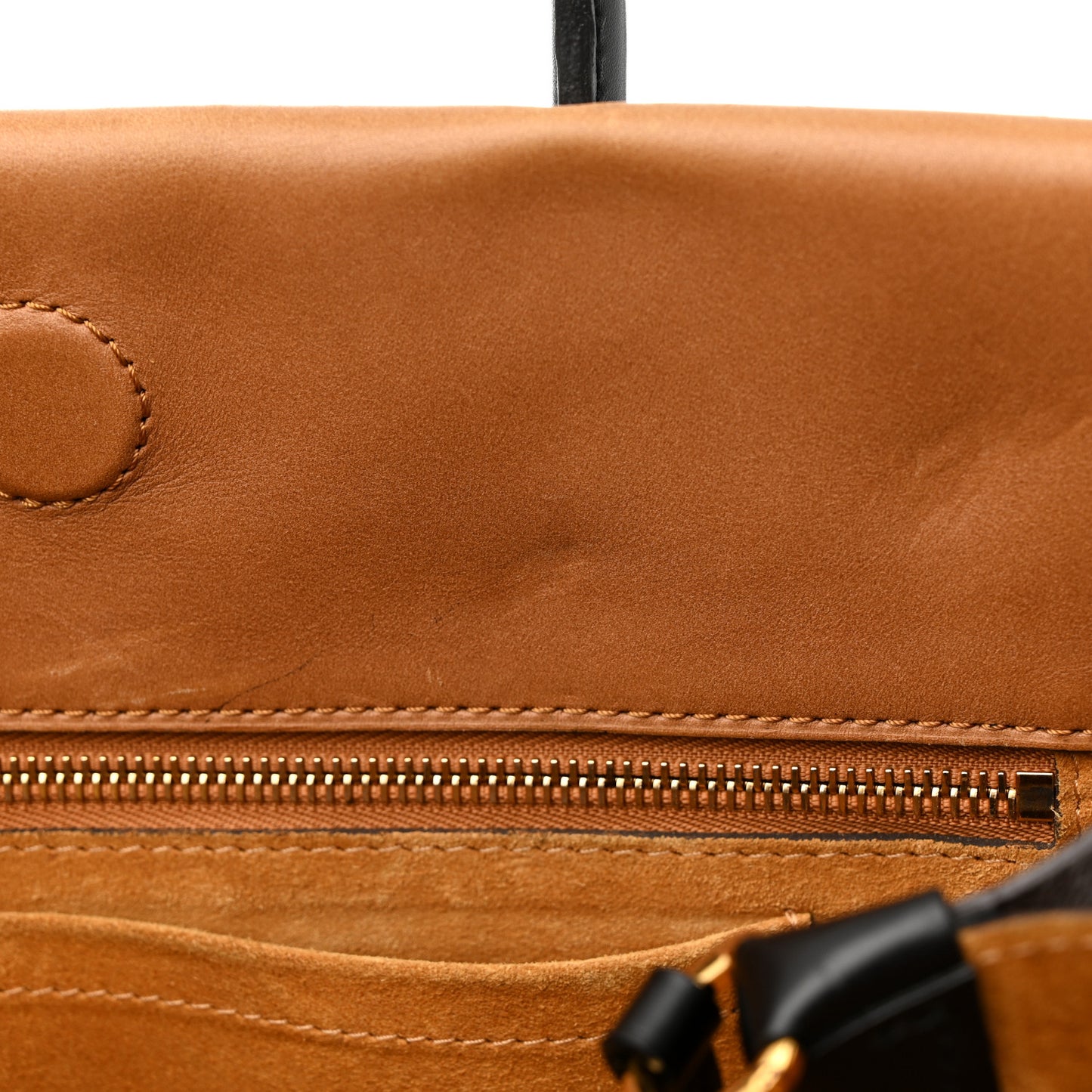 Monogram Cuir Orfevre Tote W PM Noisette