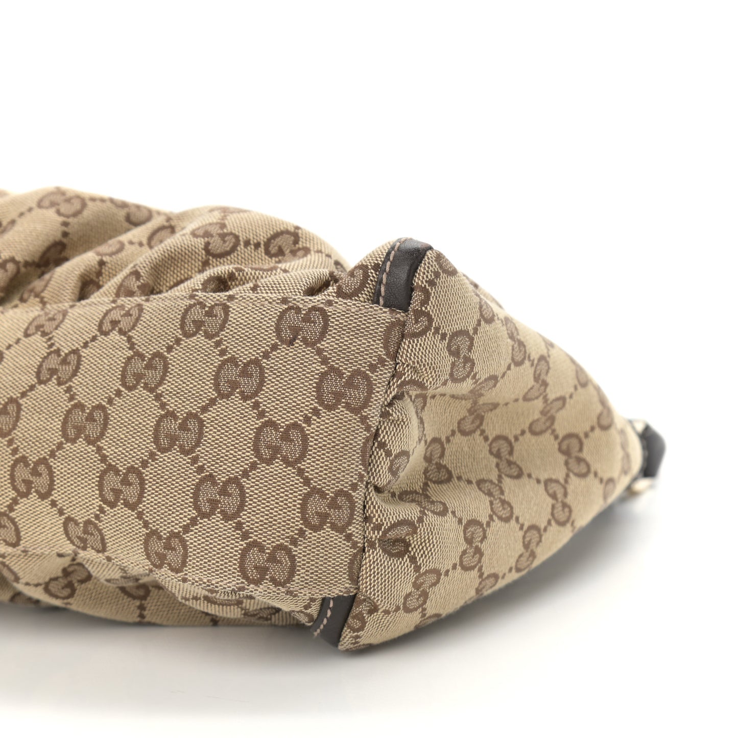 Monogram Medium D Gold Ring Hobo Dark Brown