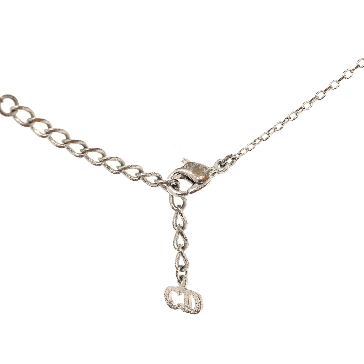 D Heart Necklace Silver
