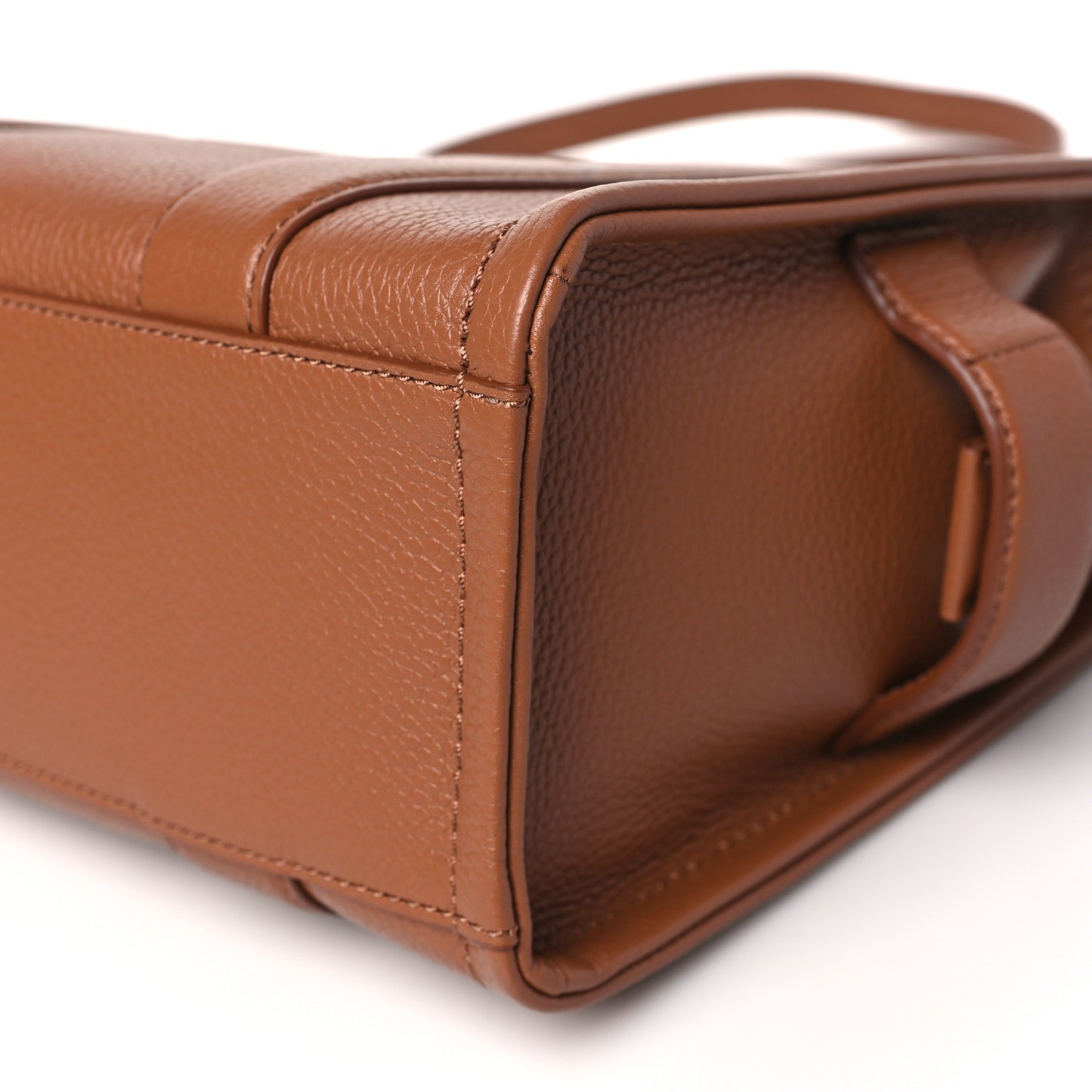 Grained Calfskin Small The Tote Bag Argan Oil