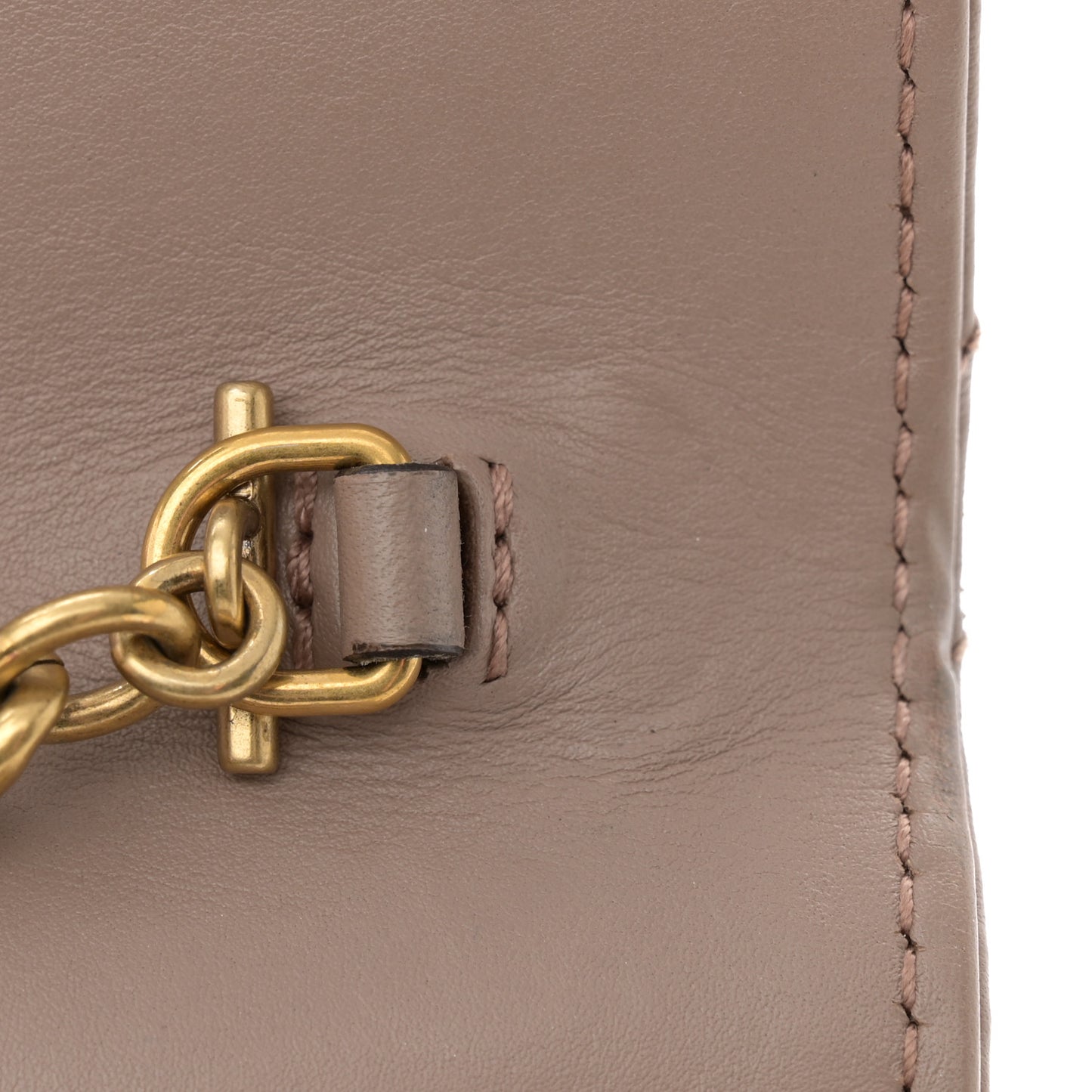 Calfskin Matelasse GG Marmont Chain Wallet Porcelain Rose